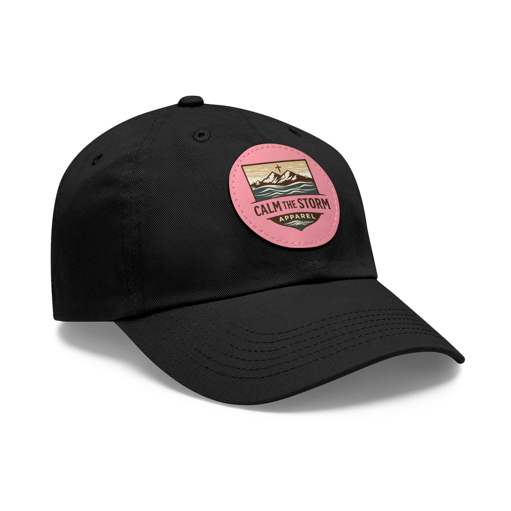 Dad Hat — 'Calm the Storm' Leather Patch Mountain Cap