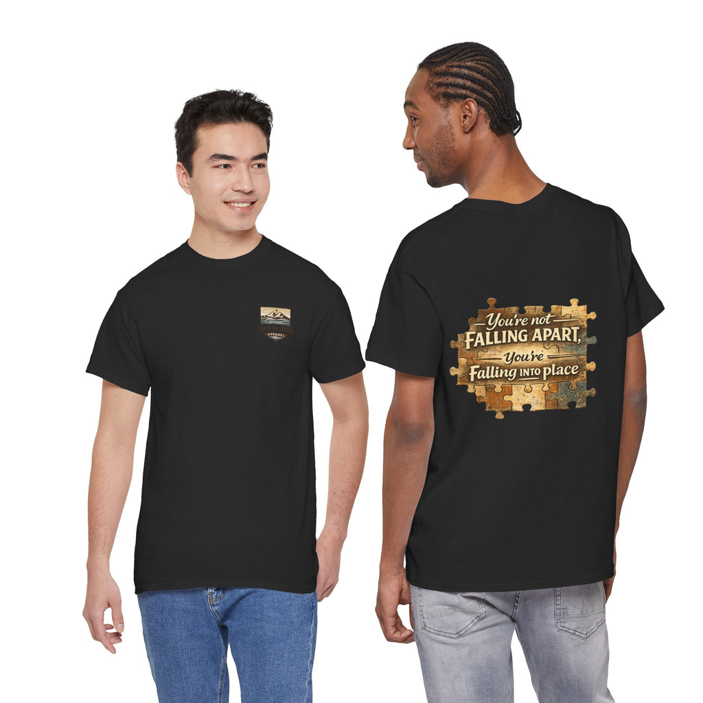 Puzzle Piece Inspirational T‑Shirt — "You're Not Falling Apart, You're Falling Into Place"