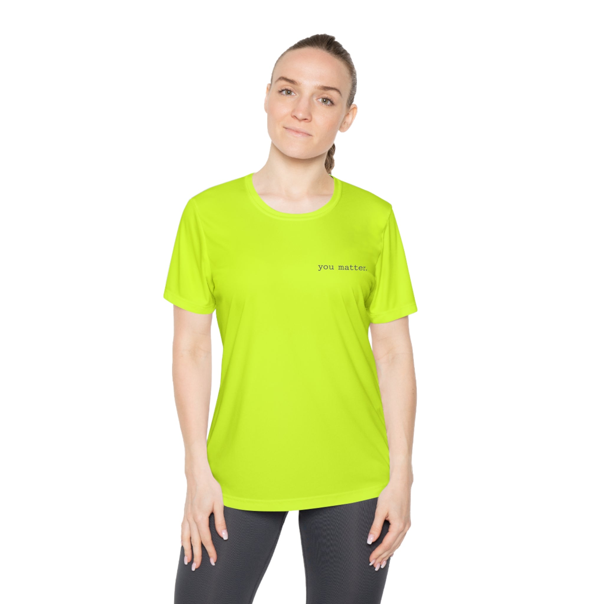 2/23 - Ladies Competitor Tee — "you matter." Minimalist Inspirational Women's T‑Shirt