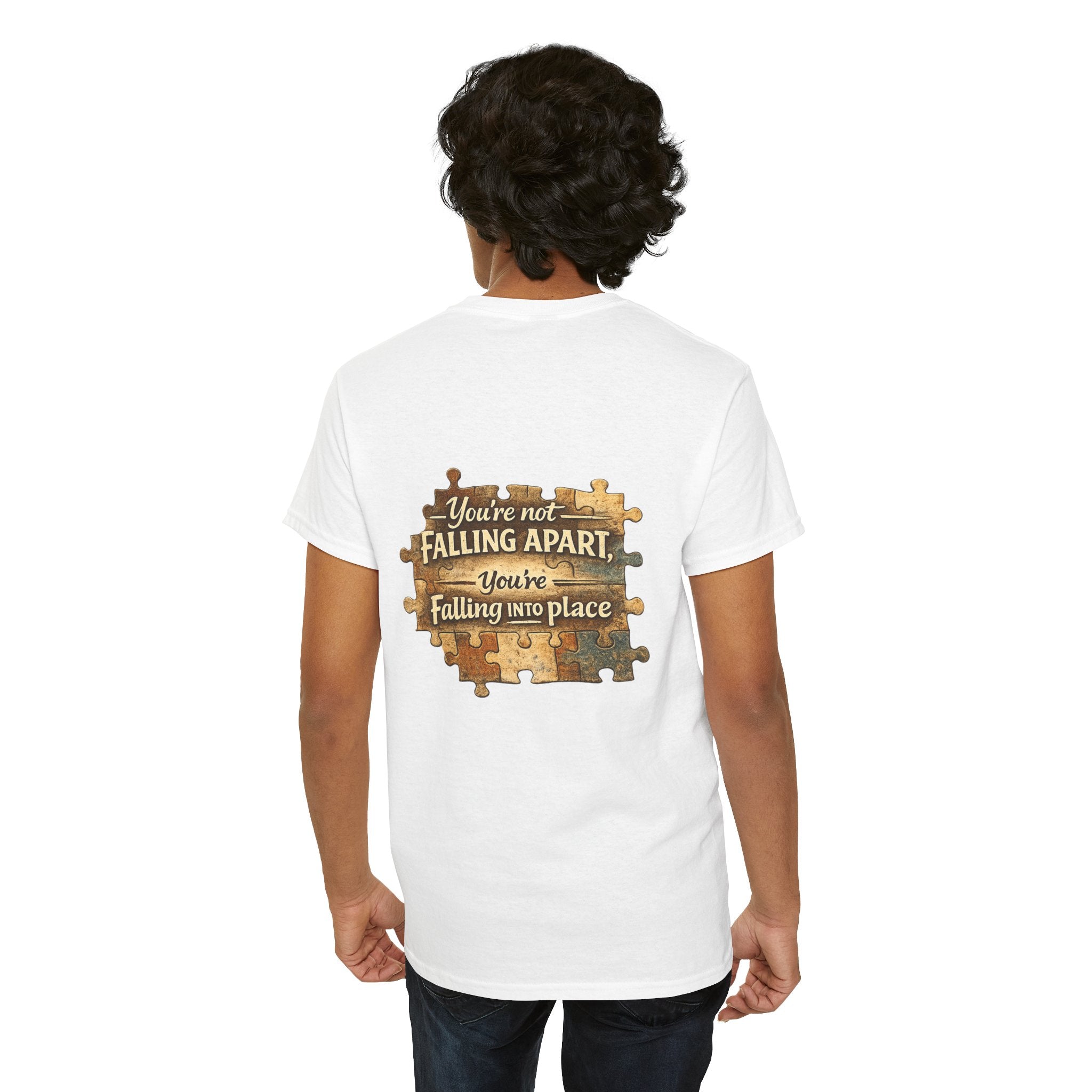 Puzzle Piece Inspirational T‑Shirt — "You're Not Falling Apart, You're Falling Into Place"