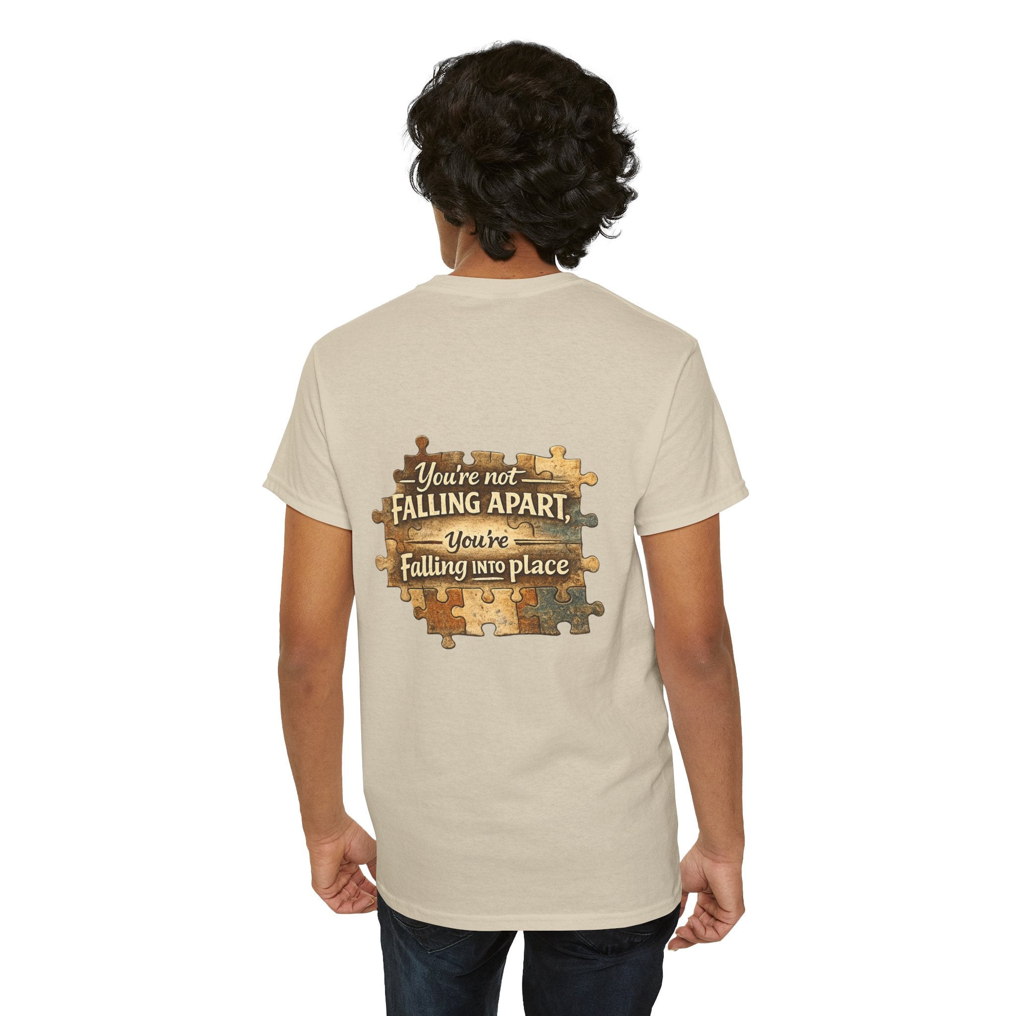 Puzzle Piece Inspirational T‑Shirt — "You're Not Falling Apart, You're Falling Into Place"