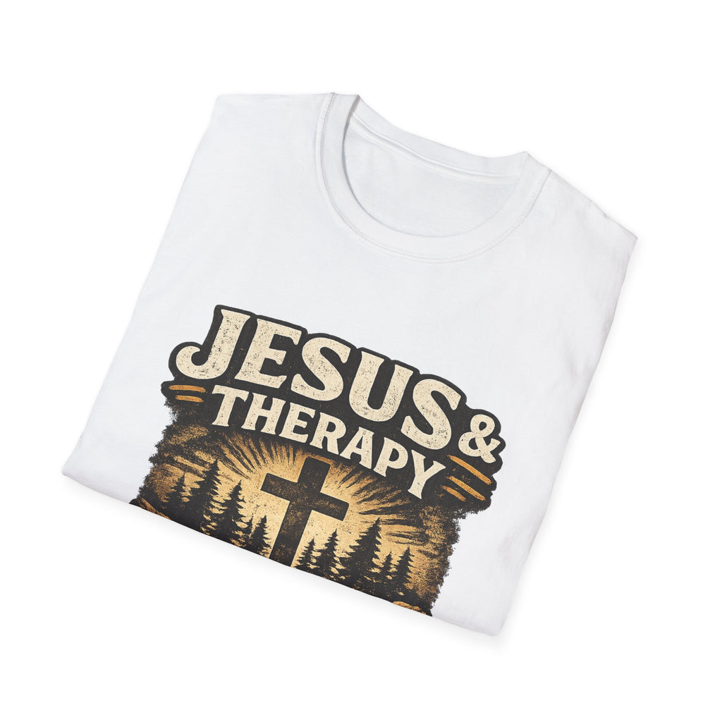 Jesus & Therapy T-Shirt — Renew Your Mind Christian Faith Tee