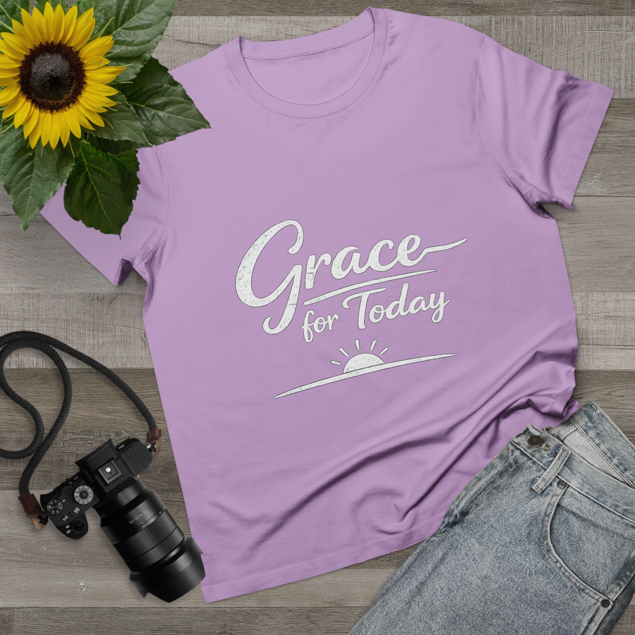 2/23 - Grace for Today Women’s Tee — Inspirational Morning Graphic Shirt