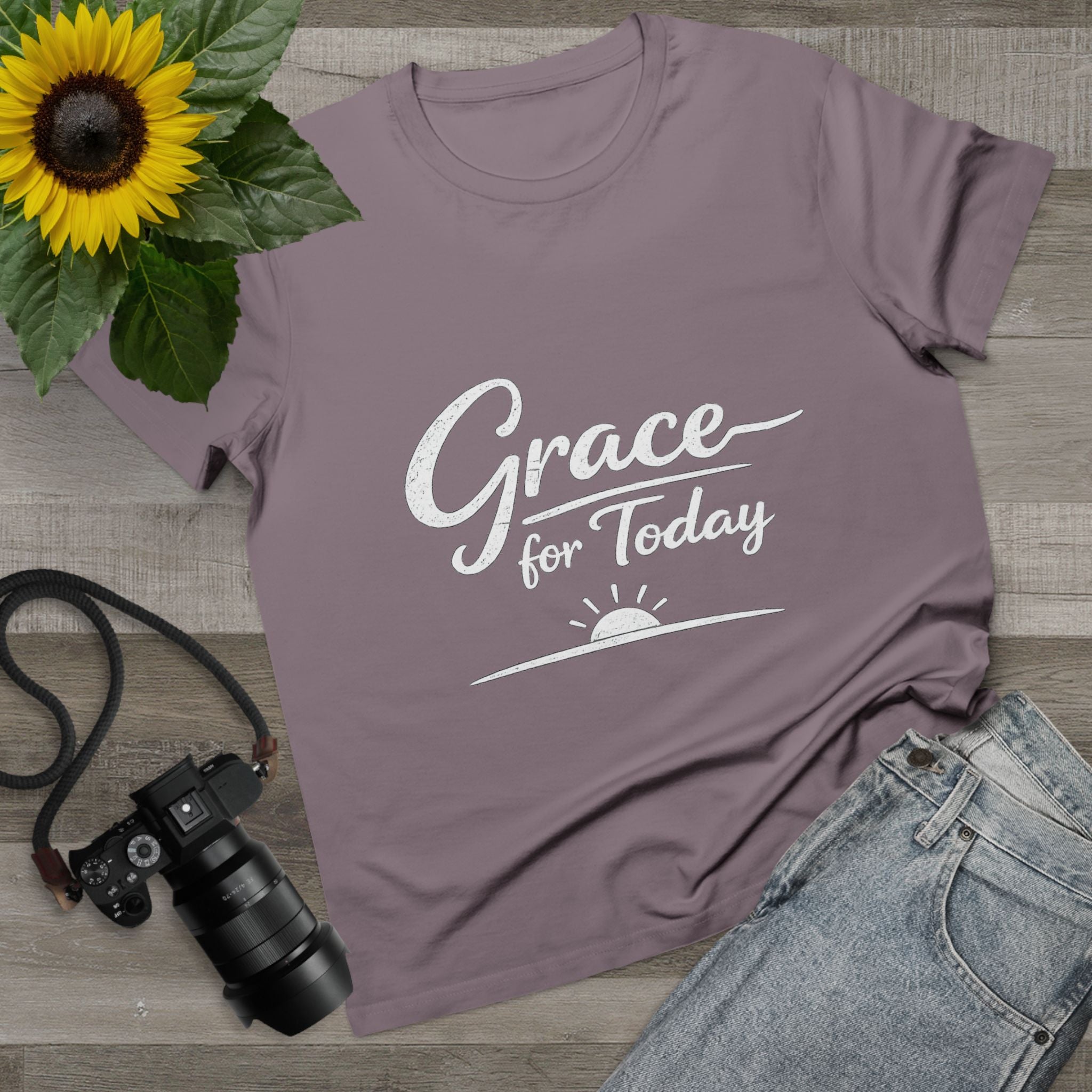 2/23 - Grace for Today Women’s Tee — Inspirational Morning Graphic Shirt