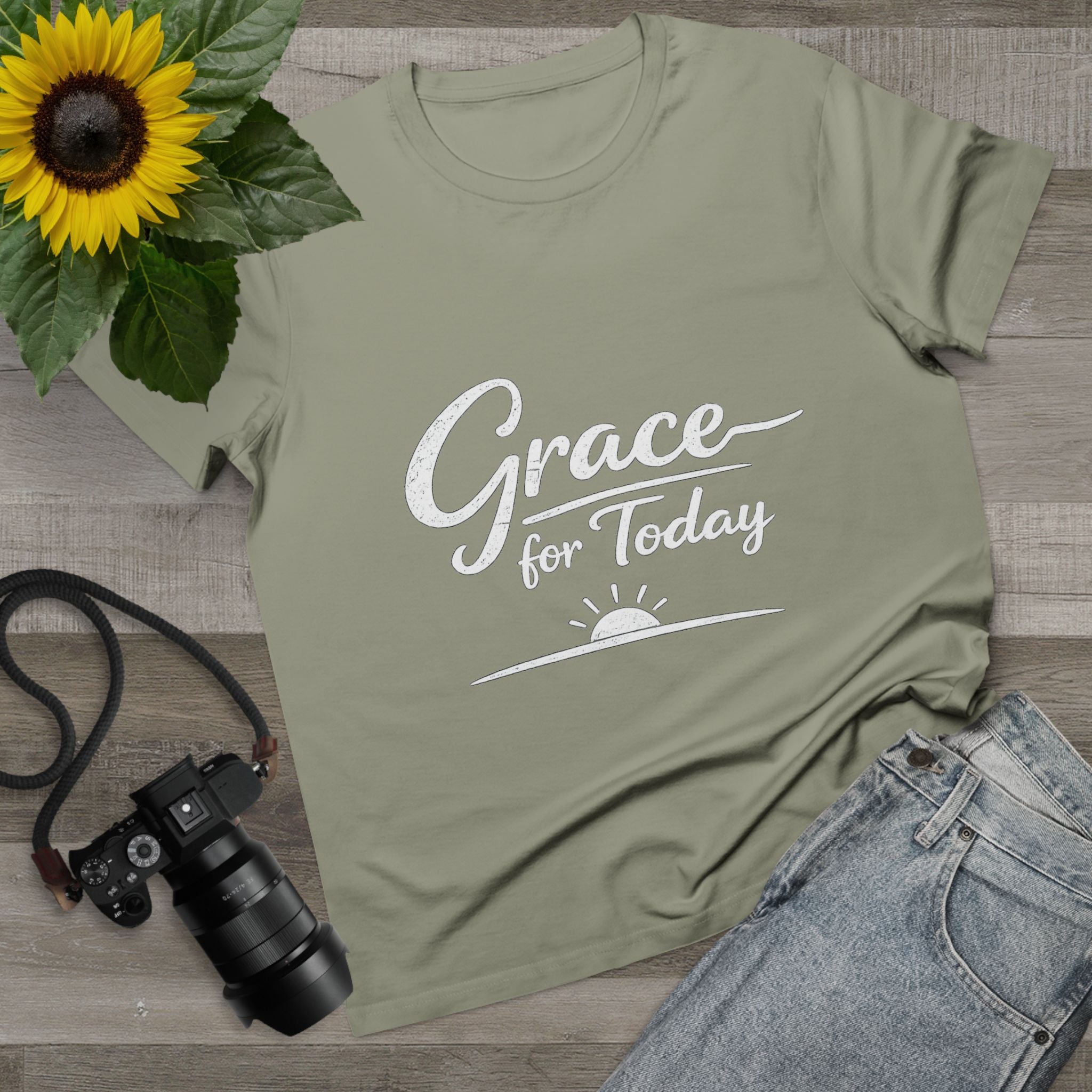 2/23 - Grace for Today Women’s Tee — Inspirational Morning Graphic Shirt