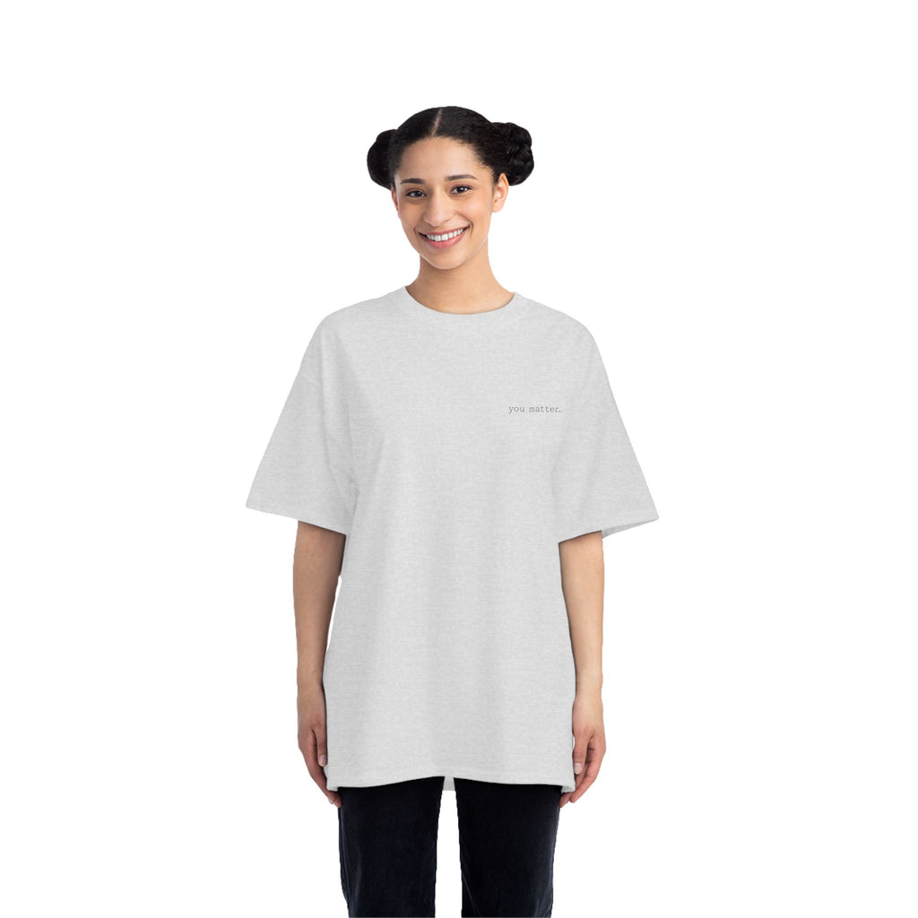 2/23 - Minimalist Quote T-Shirt — 'If the person behind me...' Casual Graphic Tee