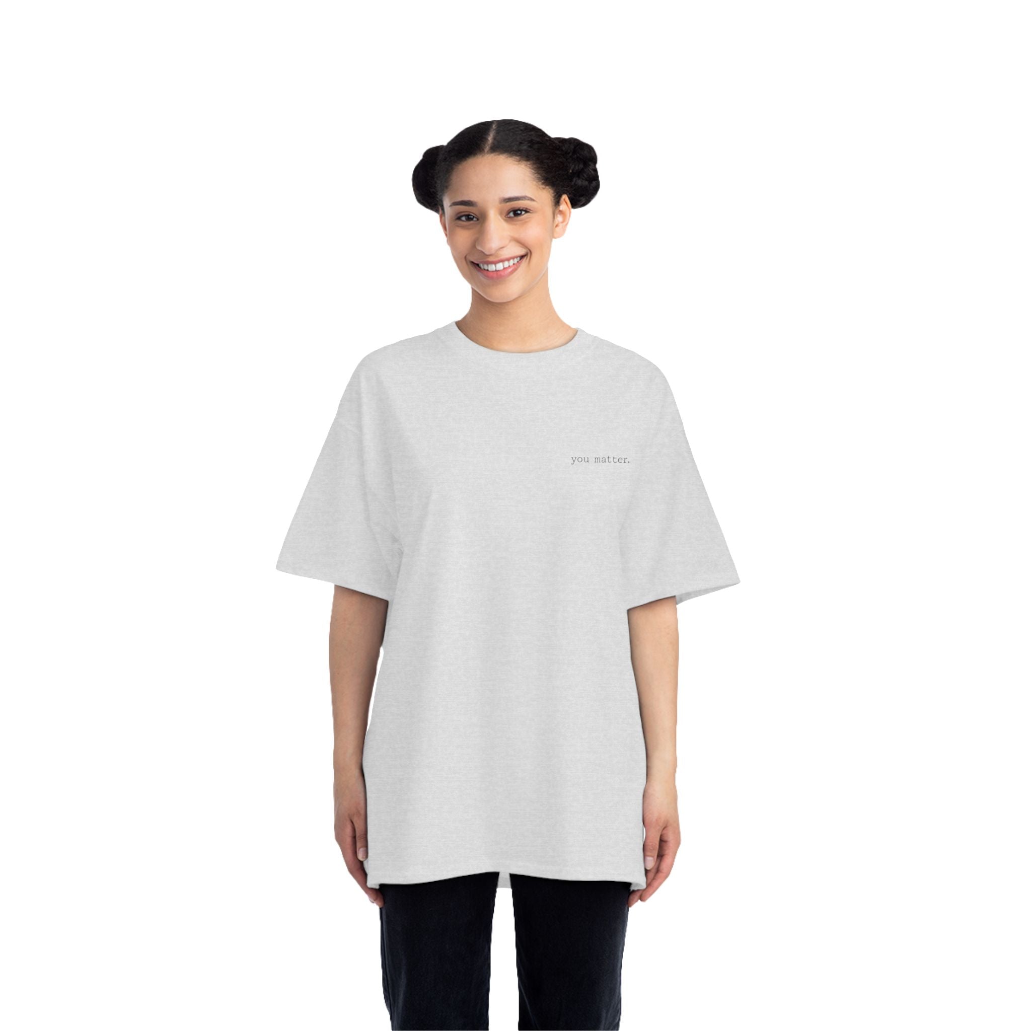 2/23 - Minimalist Quote T-Shirt — 'If the person behind me...' Casual Graphic Tee