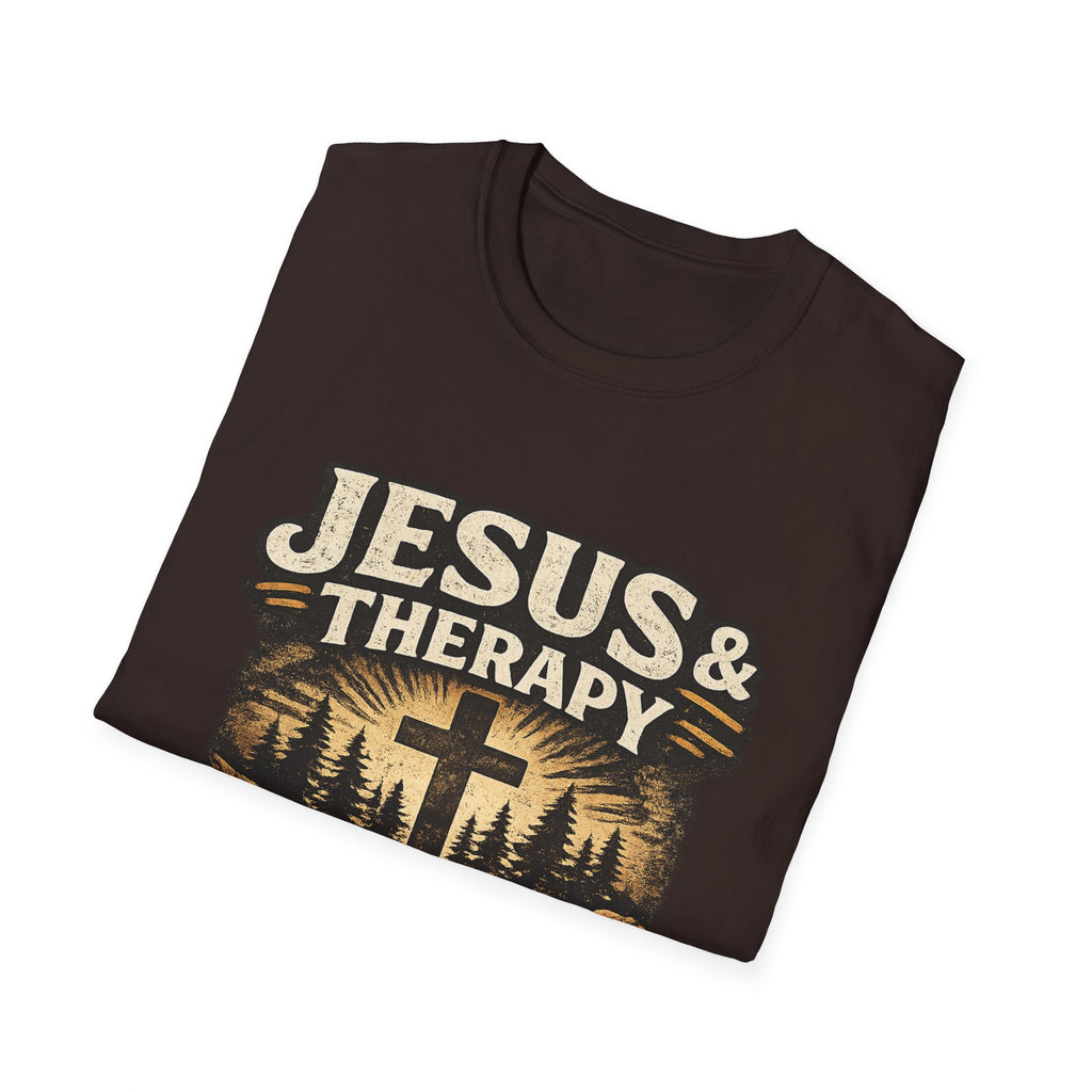 Jesus & Therapy T-Shirt — Renew Your Mind Christian Faith Tee