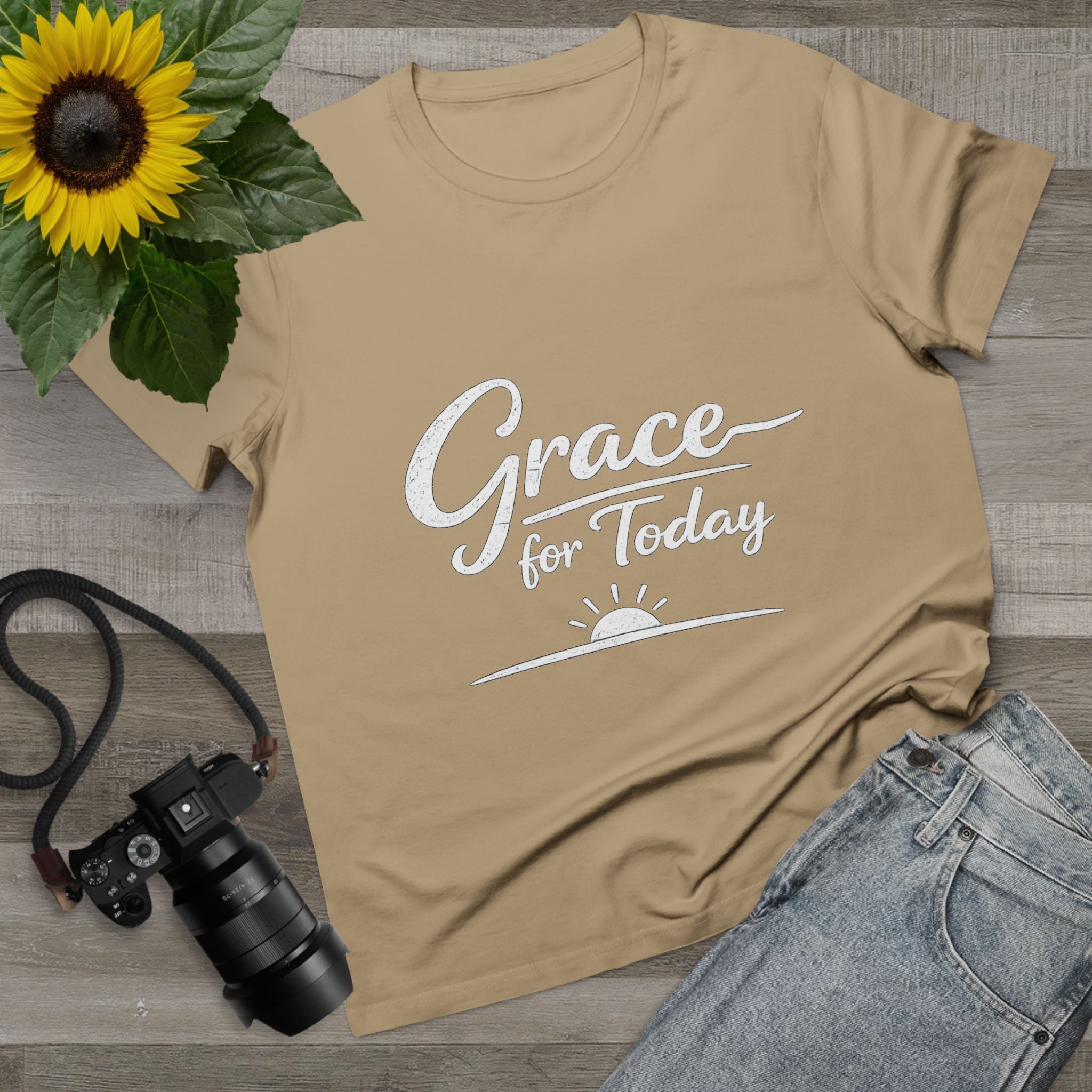 2/23 - Grace for Today Women’s Tee — Inspirational Morning Graphic Shirt