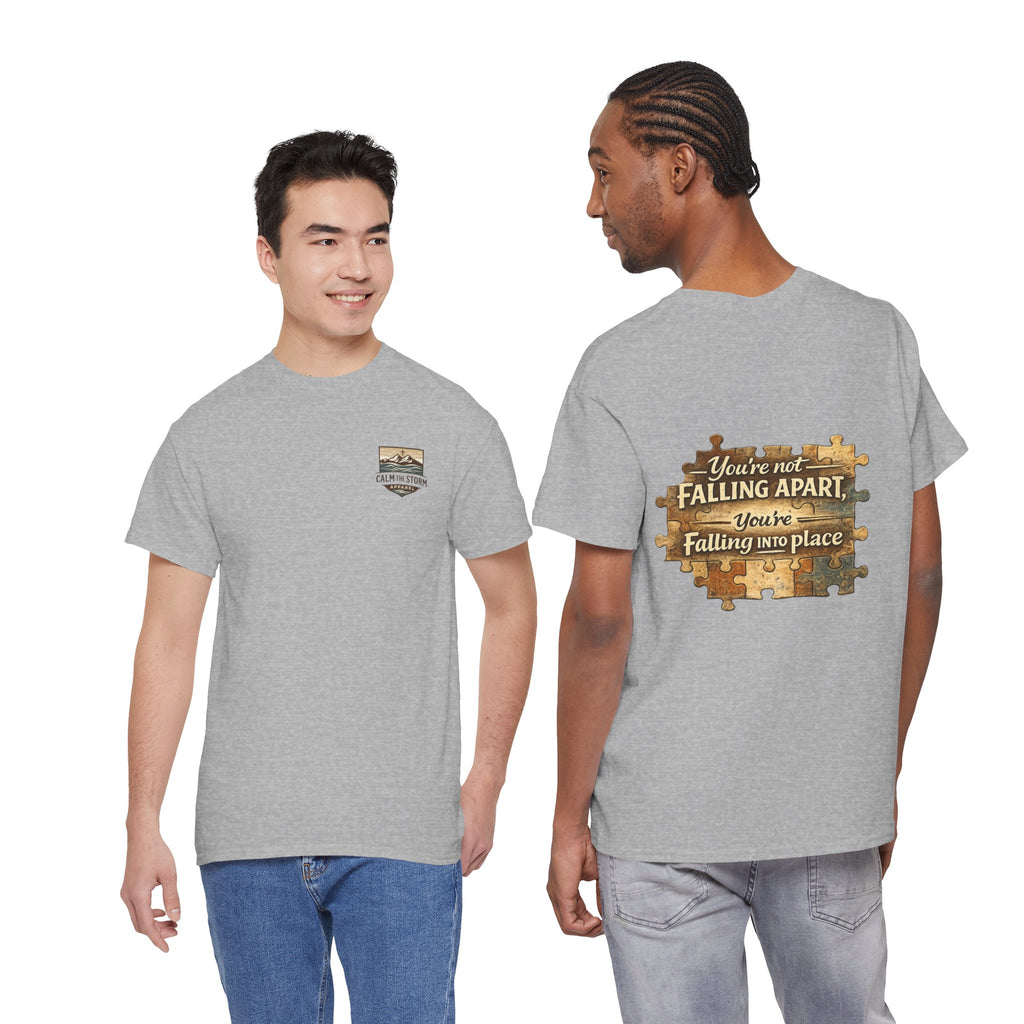 Puzzle Piece Inspirational T‑Shirt — "You're Not Falling Apart, You're Falling Into Place"