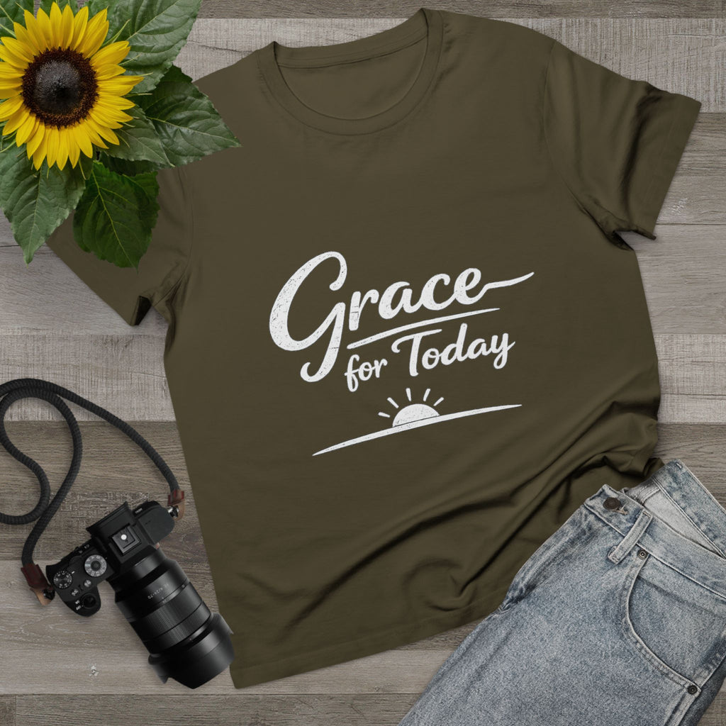 2/23 - Grace for Today Women’s Tee — Inspirational Morning Graphic Shirt