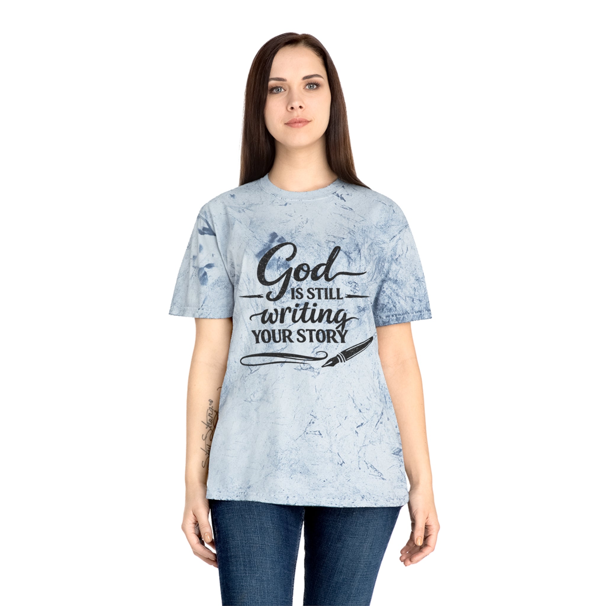 2/23 - Faith Graphic T-Shirt — “God Is Still Writing Your Story” Motivational Tee