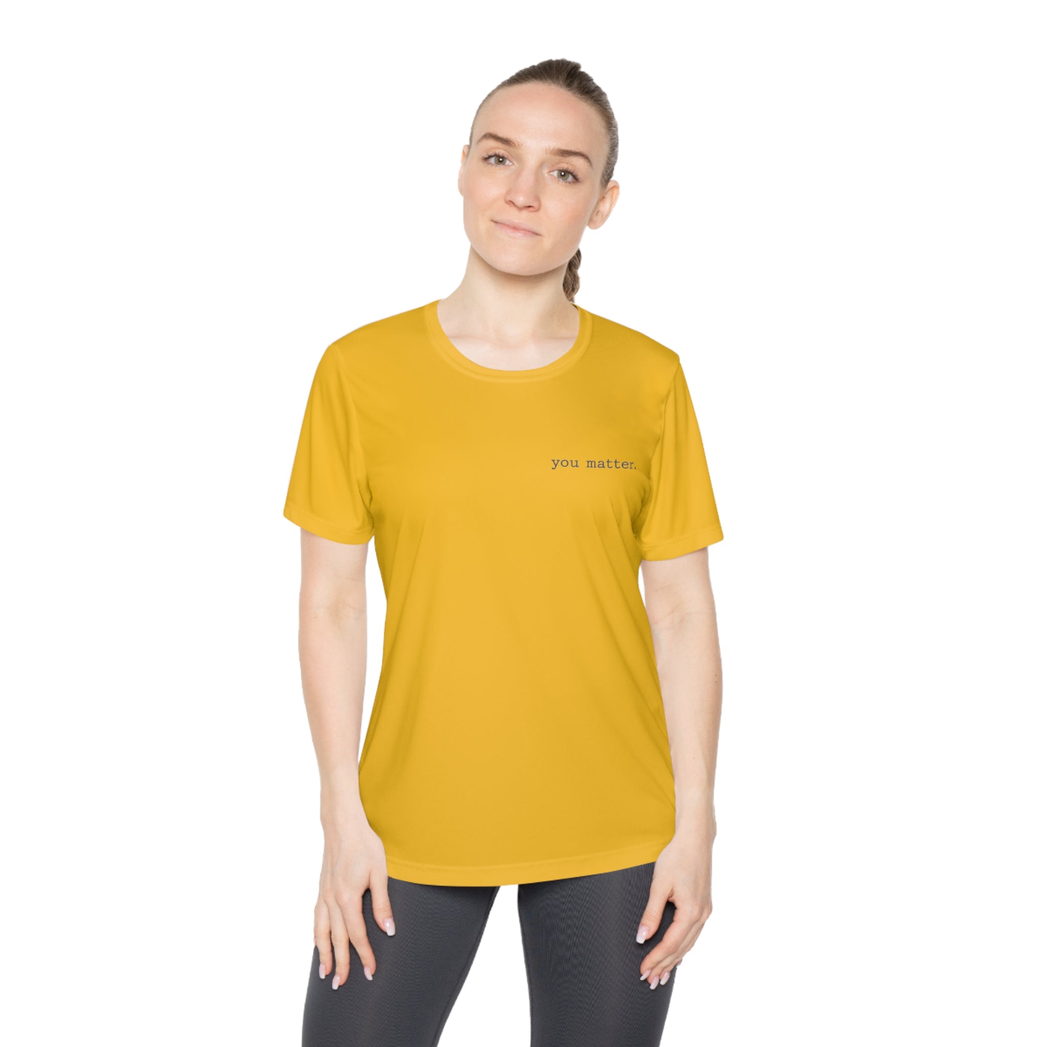 2/23 - Ladies Competitor Tee — "you matter." Minimalist Inspirational Women's T‑Shirt