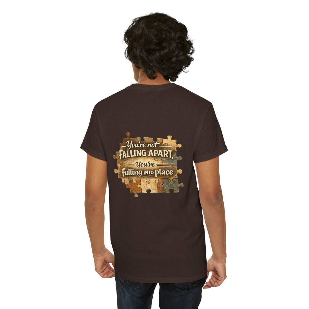 Puzzle Piece Inspirational T‑Shirt — "You're Not Falling Apart, You're Falling Into Place"