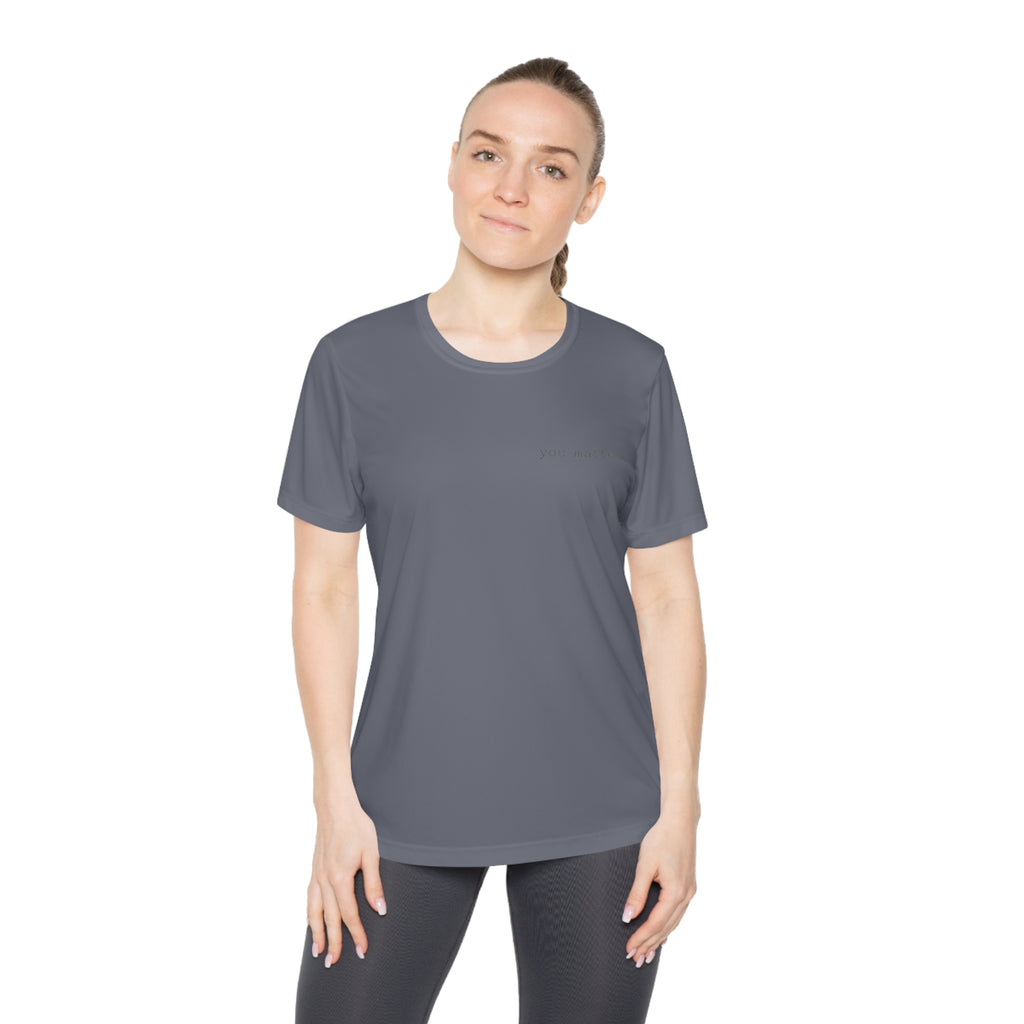 2/23 - Ladies Competitor Tee — "you matter." Minimalist Inspirational Women's T‑Shirt