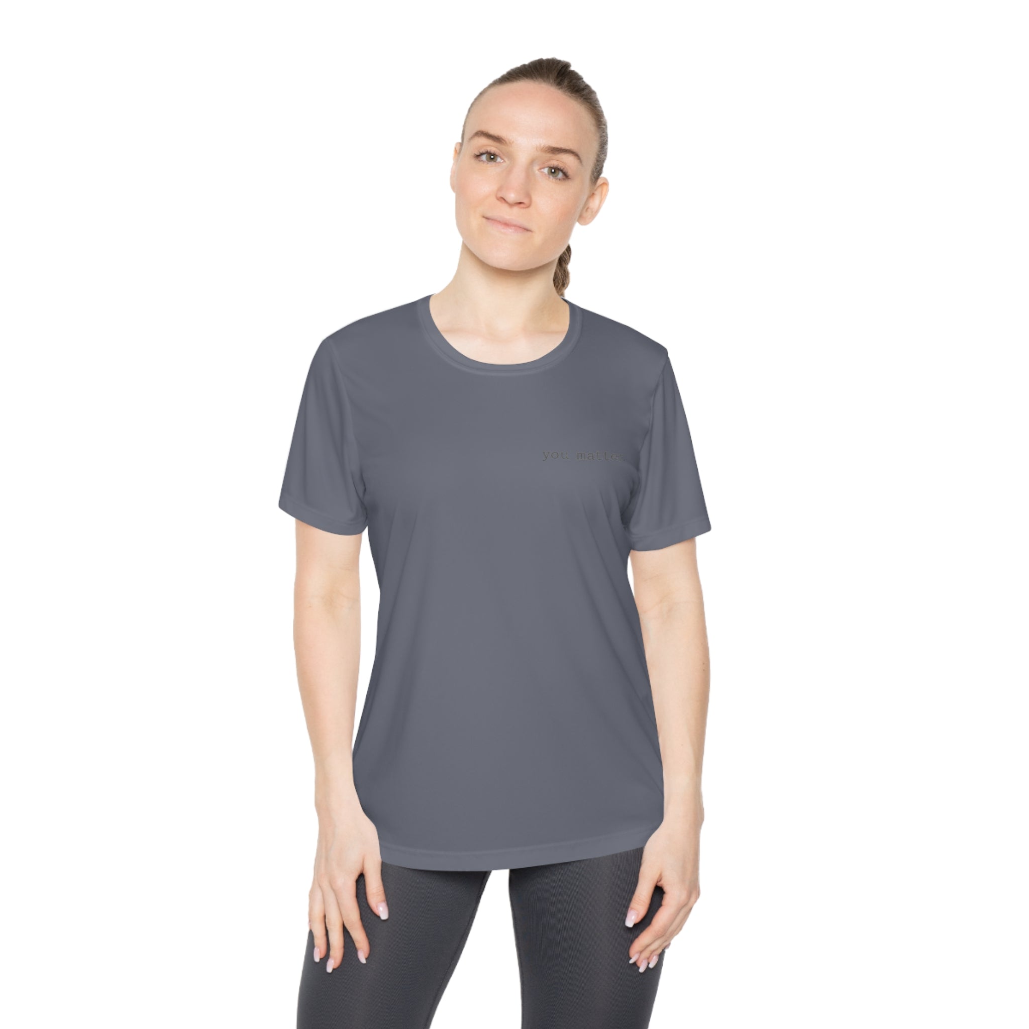 2/23 - Ladies Competitor Tee — "you matter." Minimalist Inspirational Women's T‑Shirt