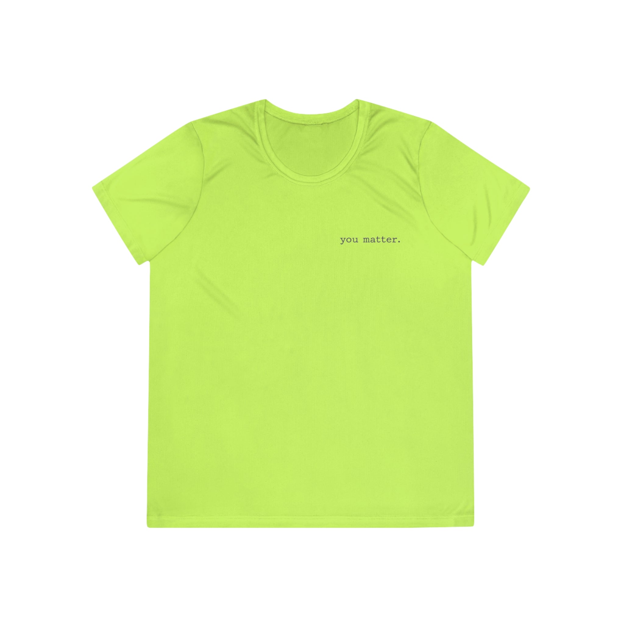 2/23 - Ladies Competitor Tee — "you matter." Minimalist Inspirational Women's T‑Shirt