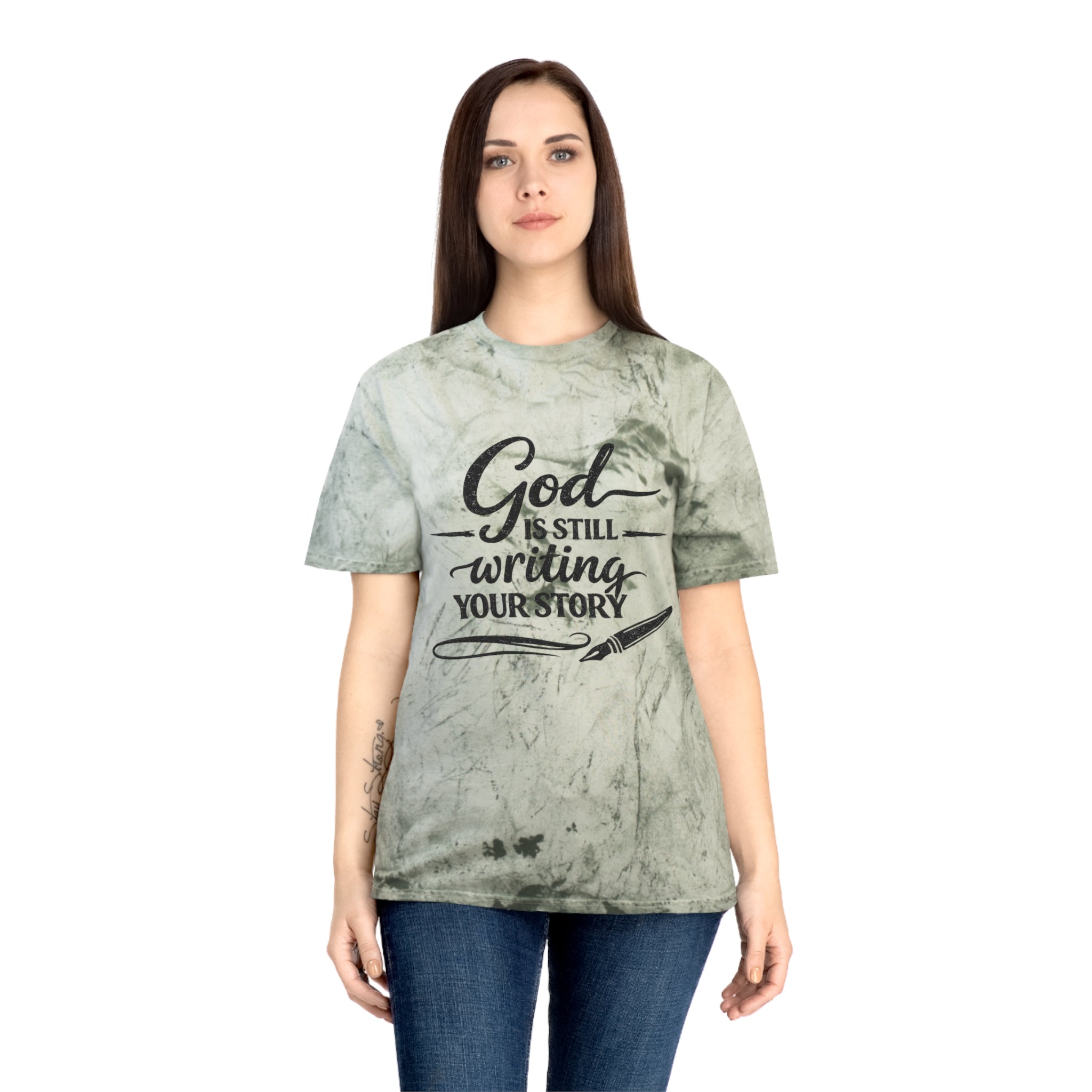 2/23 - Faith Graphic T-Shirt — “God Is Still Writing Your Story” Motivational Tee