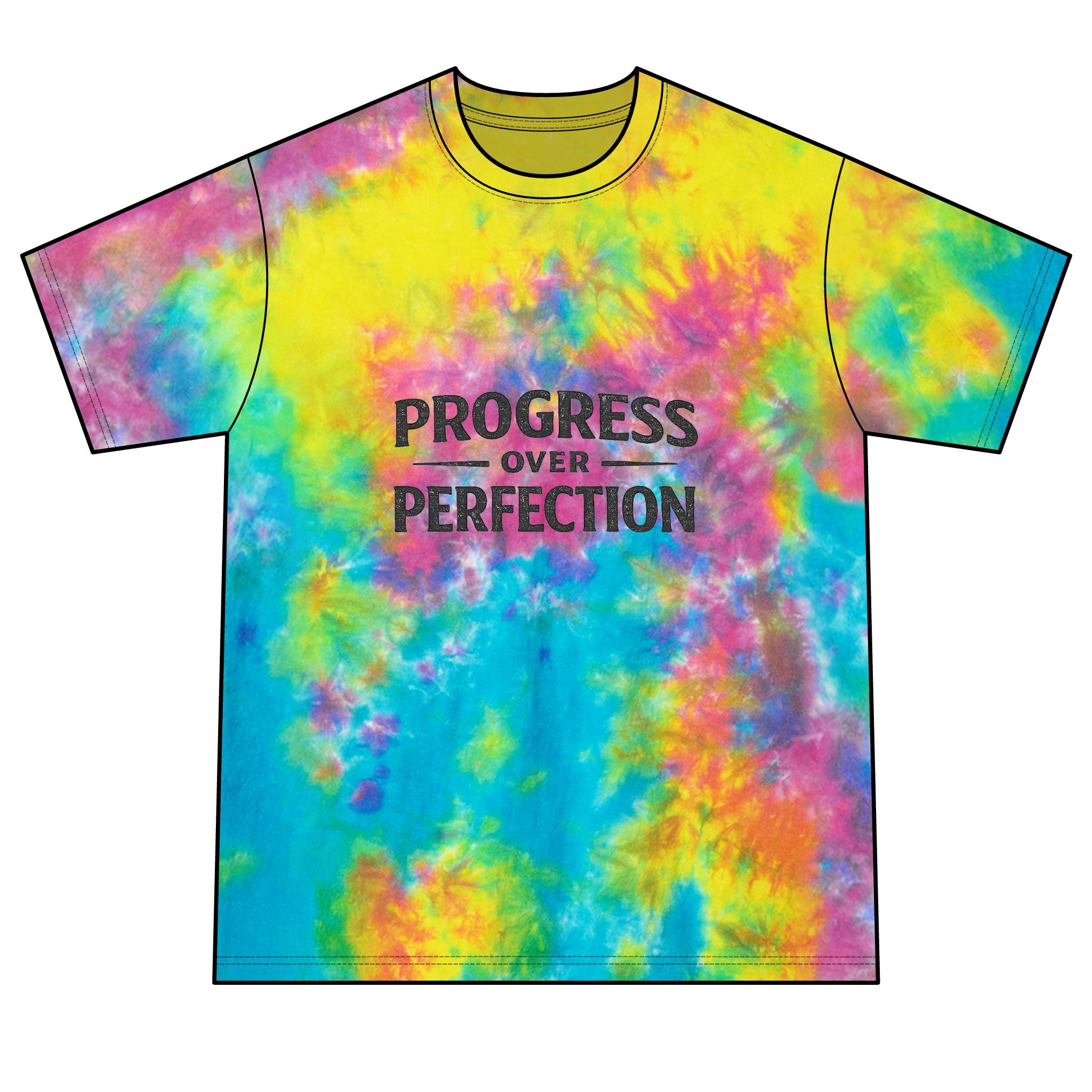 2/23 - Progress Over Perfection Tie-Dye Tee