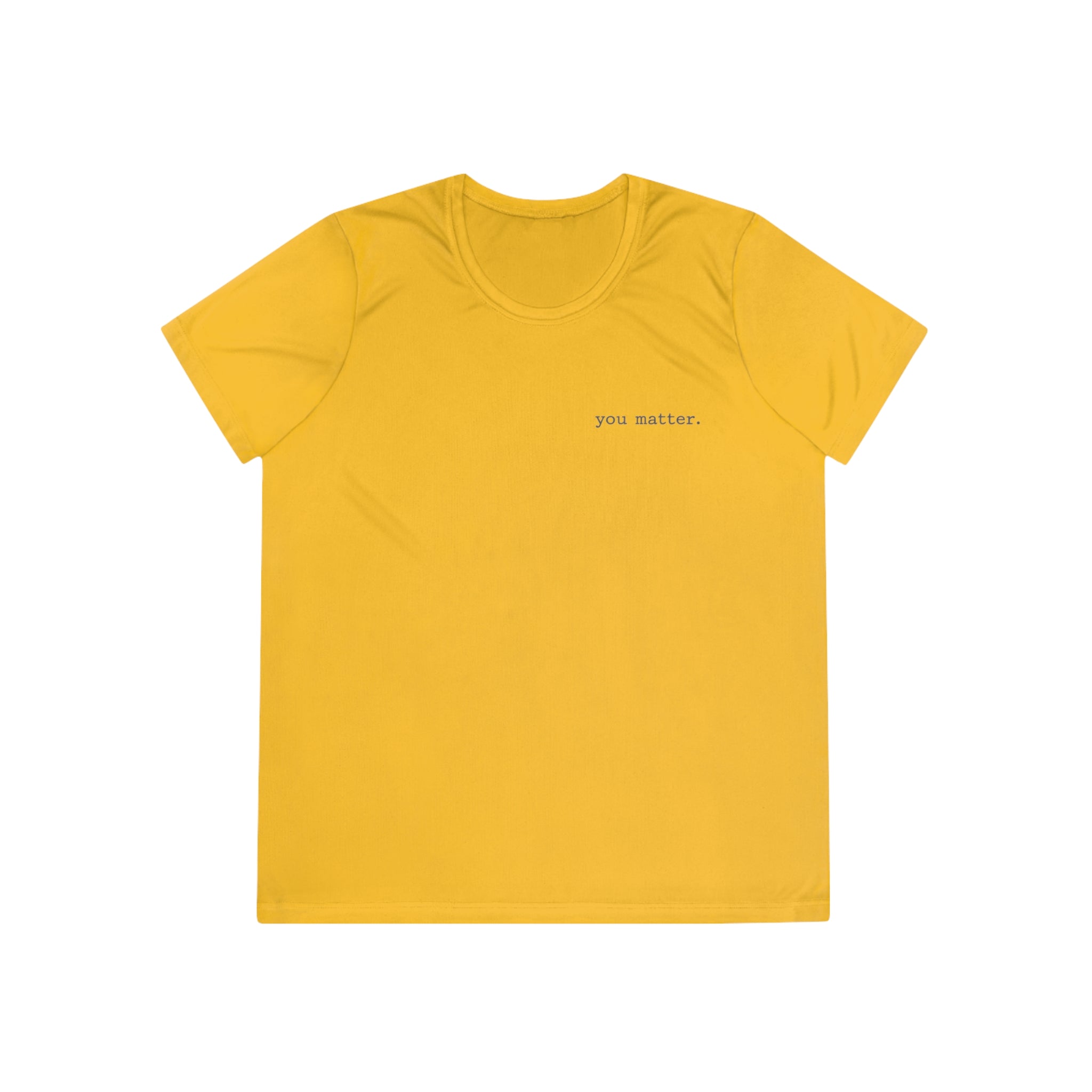 2/23 - Ladies Competitor Tee — "you matter." Minimalist Inspirational Women's T‑Shirt