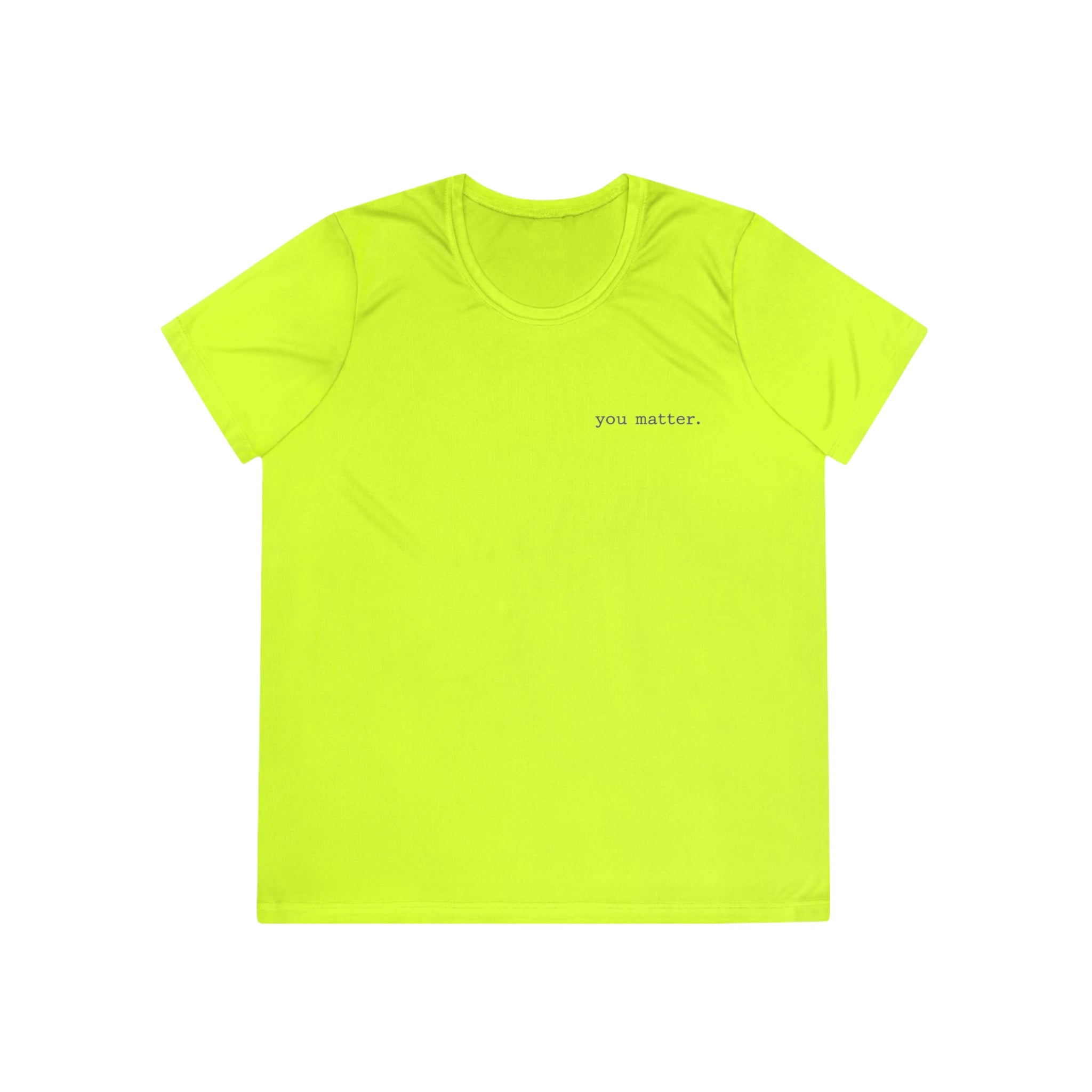 2/23 - Ladies Competitor Tee — "you matter." Minimalist Inspirational Women's T‑Shirt