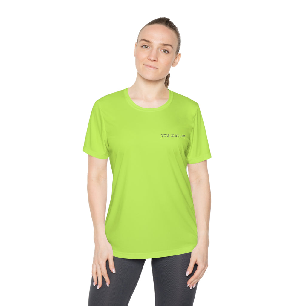 2/23 - Ladies Competitor Tee — "you matter." Minimalist Inspirational Women's T‑Shirt