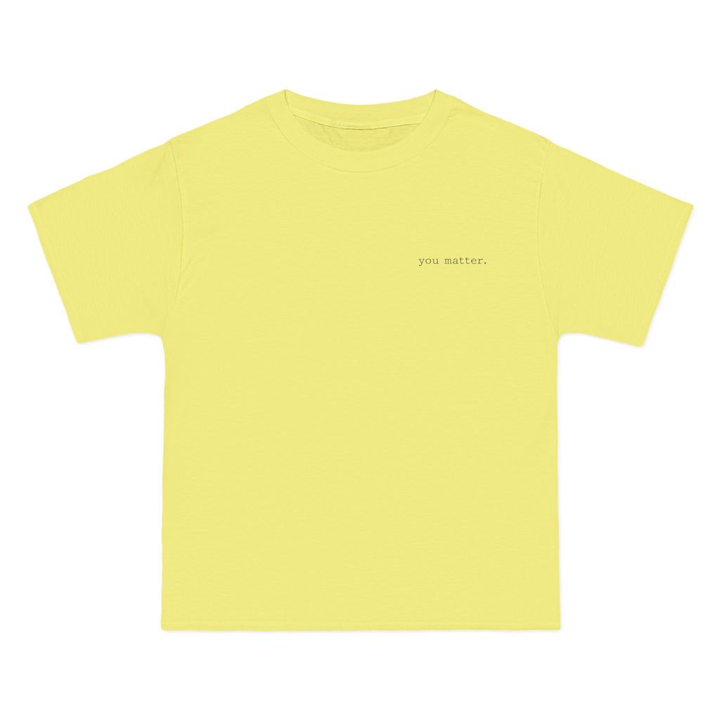 2/23 - Minimalist Quote T-Shirt — 'If the person behind me...' Casual Graphic Tee