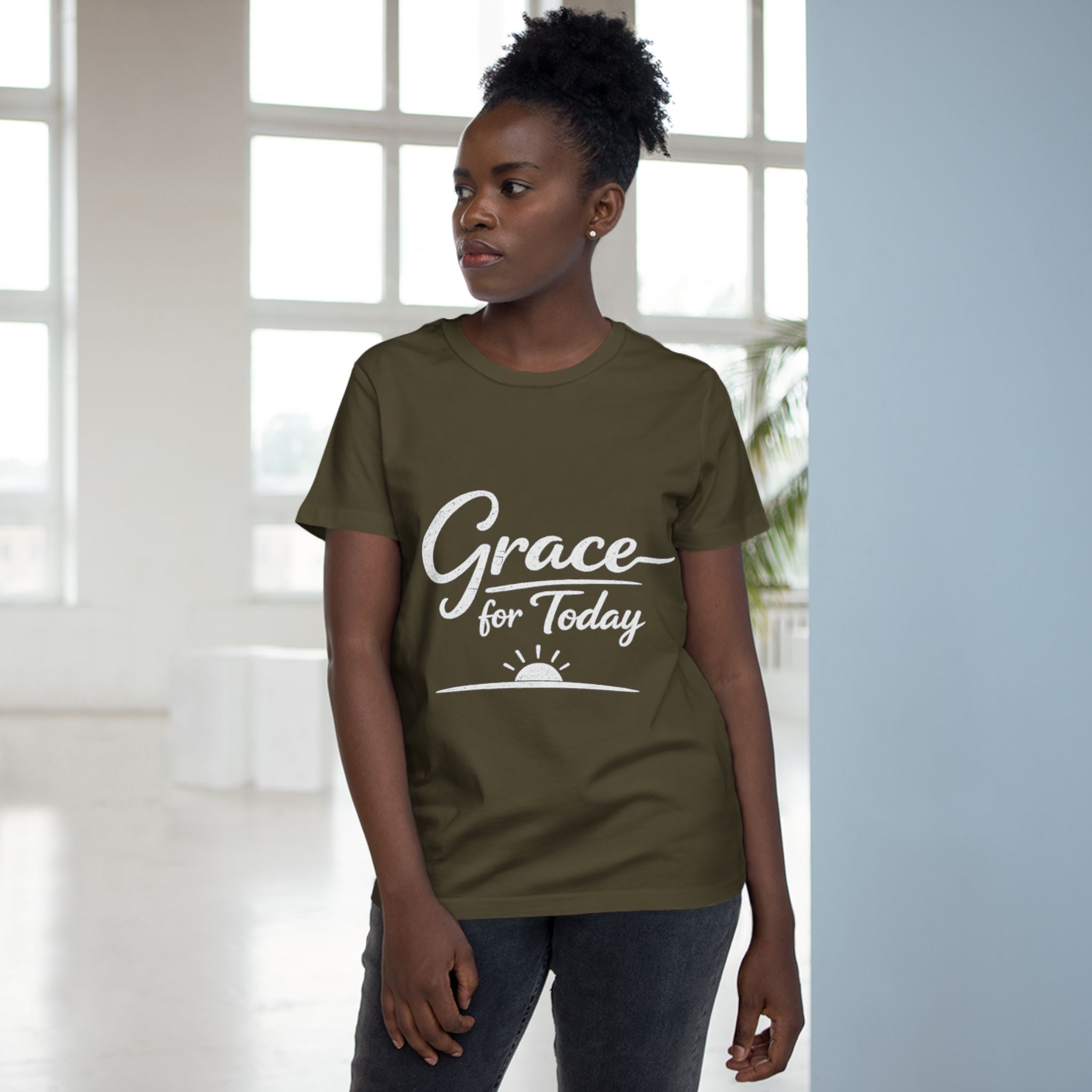 2/23 - Grace for Today Women’s Tee — Inspirational Morning Graphic Shirt