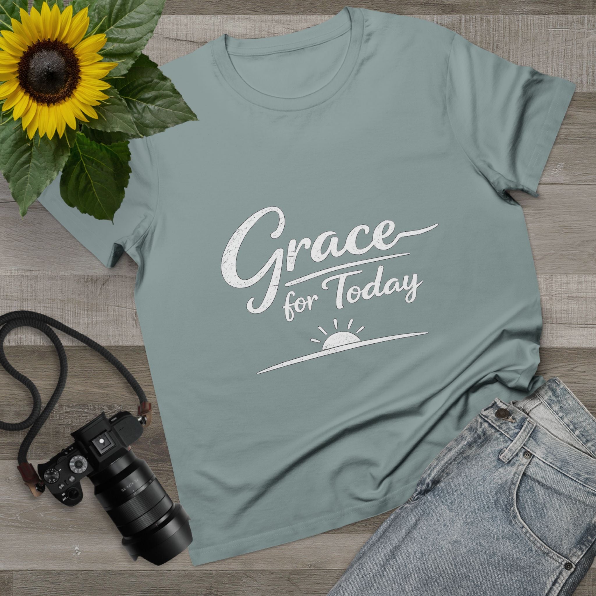 2/23 - Grace for Today Women’s Tee — Inspirational Morning Graphic Shirt