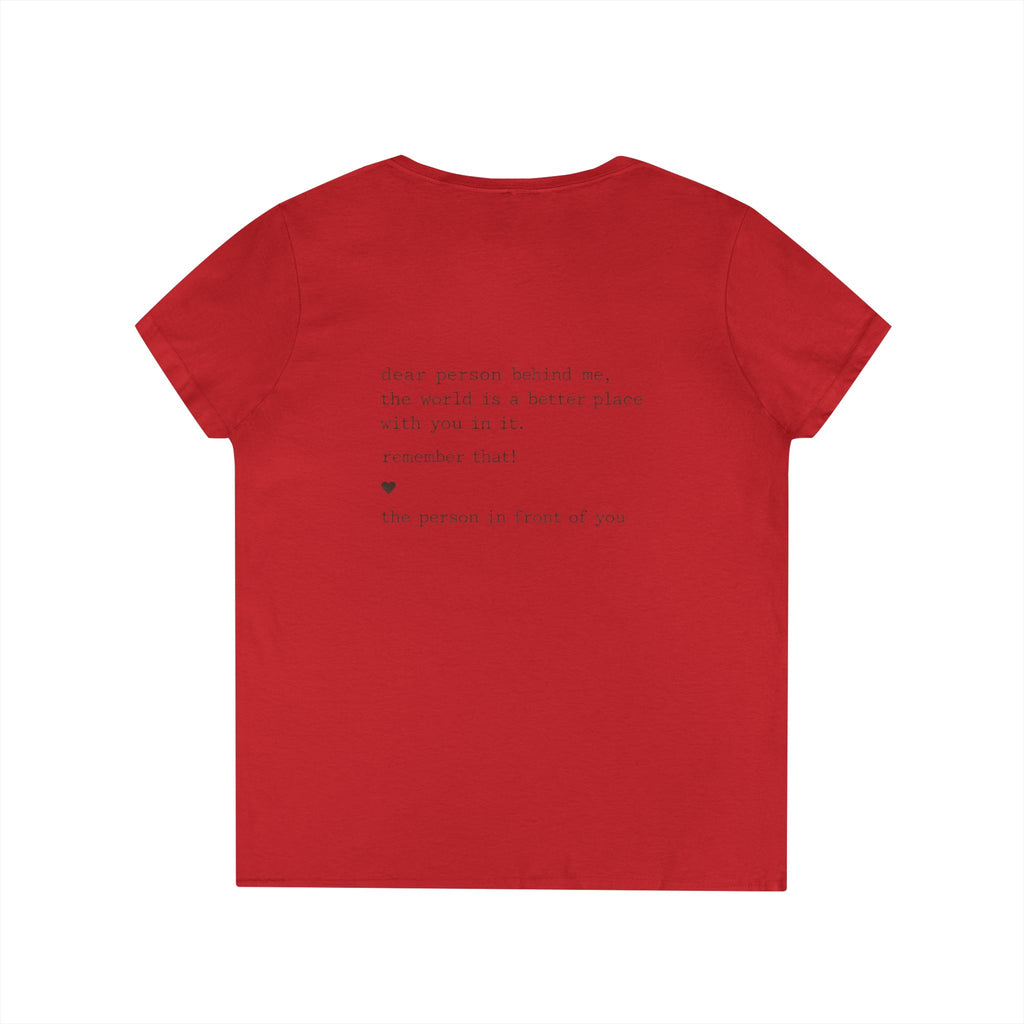 2/23 - You Matter V-Neck Tee — Inspirational Ladies' Message Shirt