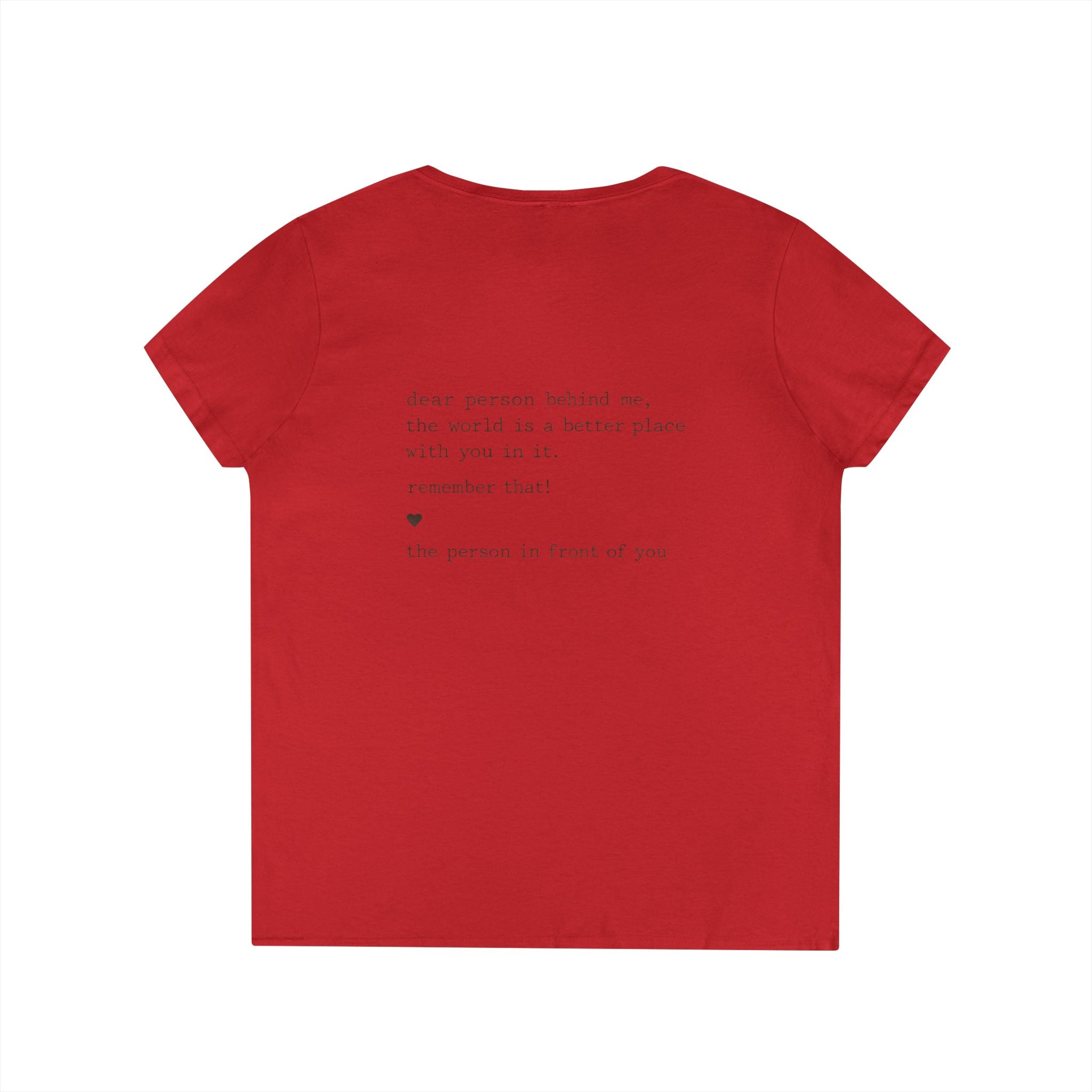 2/23 - You Matter V-Neck Tee — Inspirational Ladies' Message Shirt