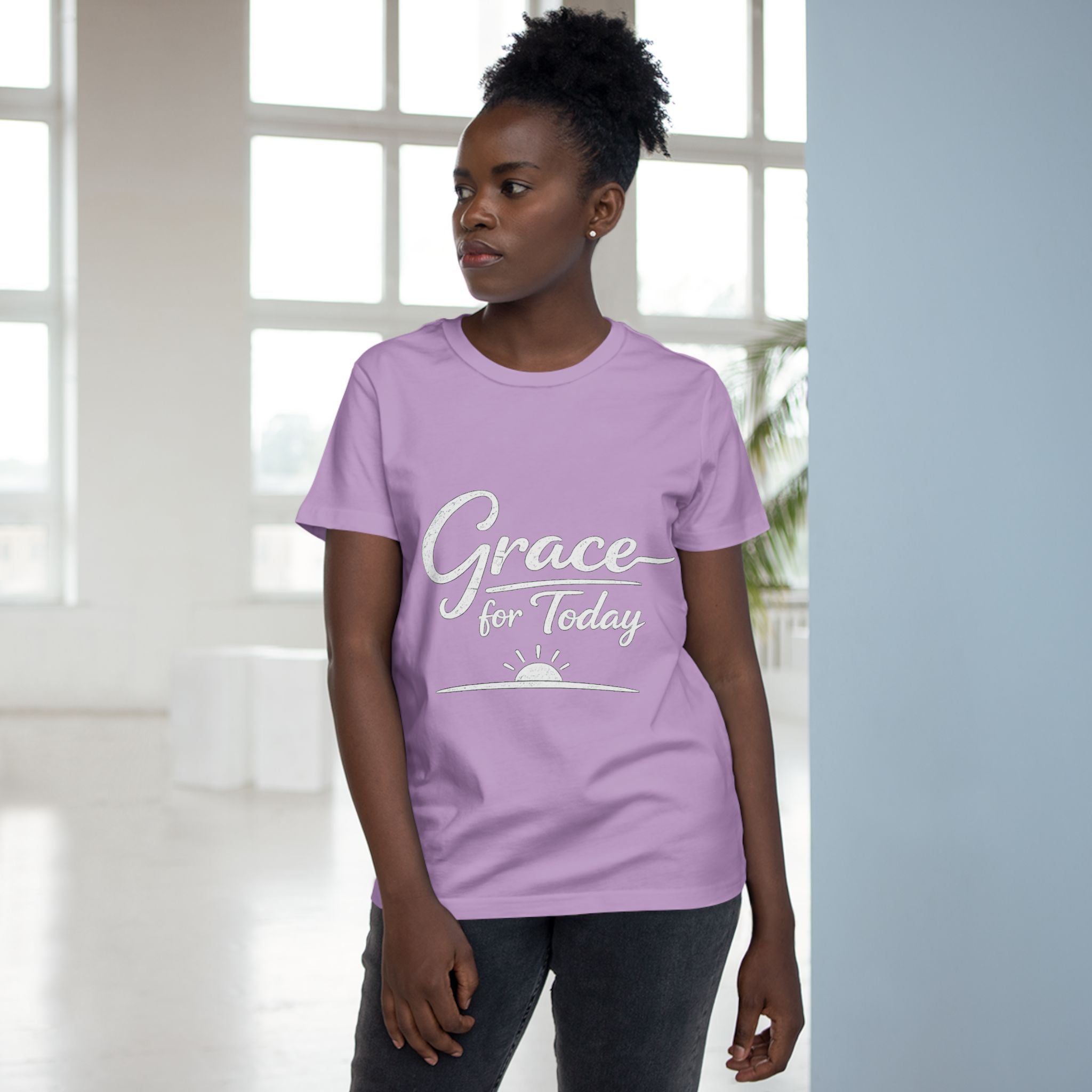 2/23 - Grace for Today Women’s Tee — Inspirational Morning Graphic Shirt