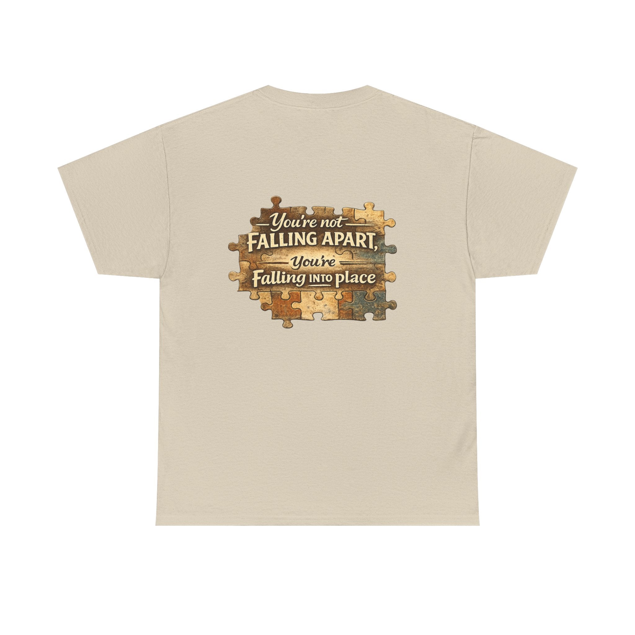Puzzle Piece Inspirational T‑Shirt — "You're Not Falling Apart, You're Falling Into Place"
