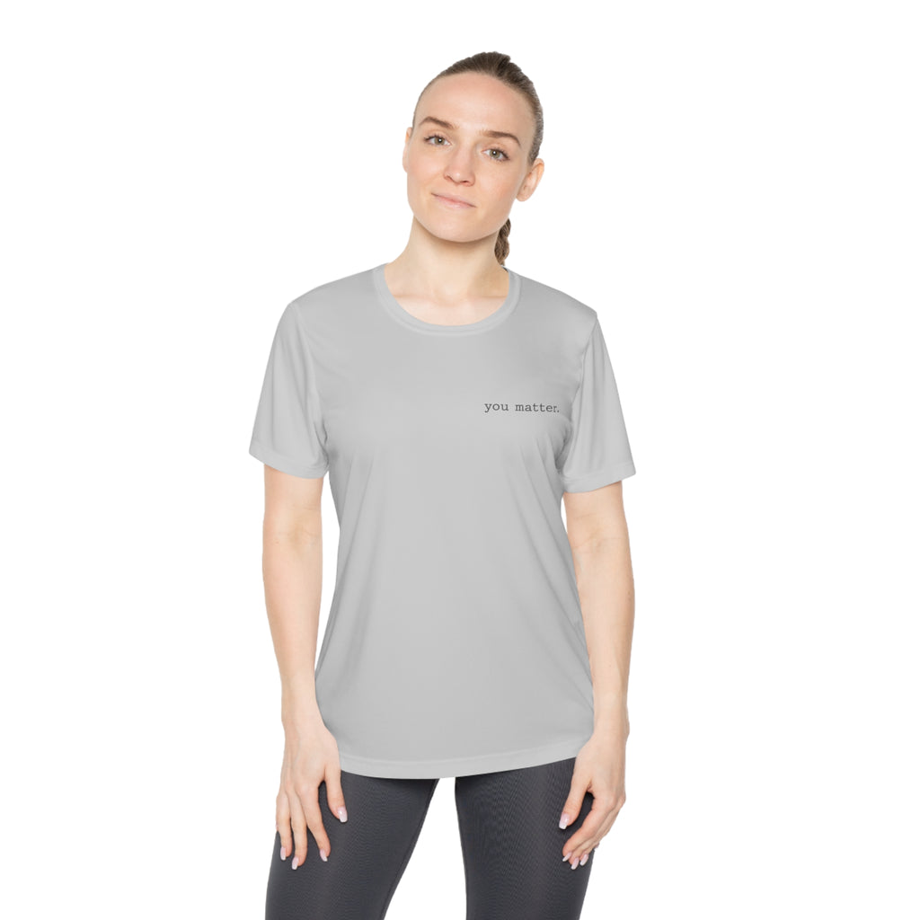 2/23 - Ladies Competitor Tee — "you matter." Minimalist Inspirational Women's T‑Shirt