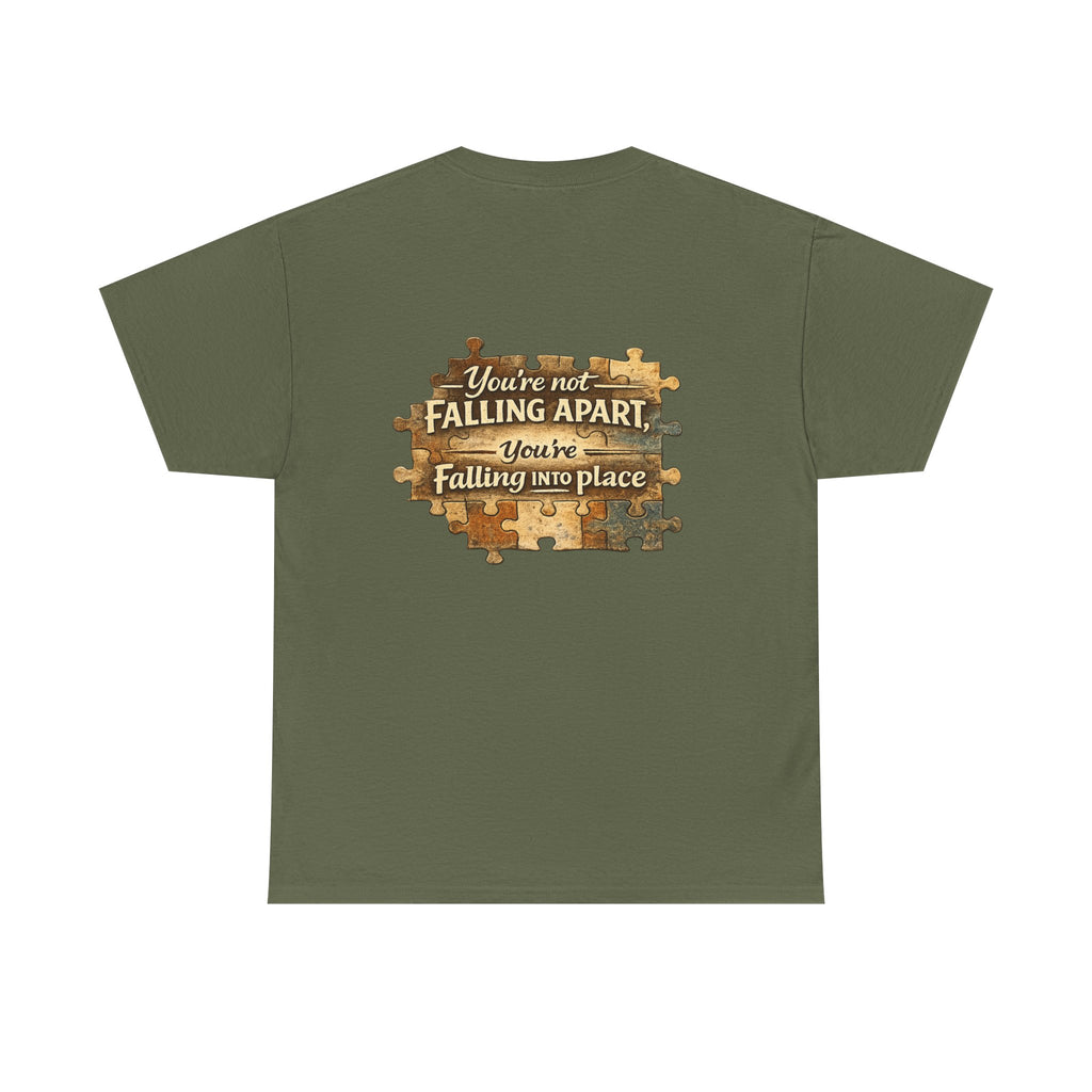 Puzzle Piece Inspirational T‑Shirt — "You're Not Falling Apart, You're Falling Into Place"
