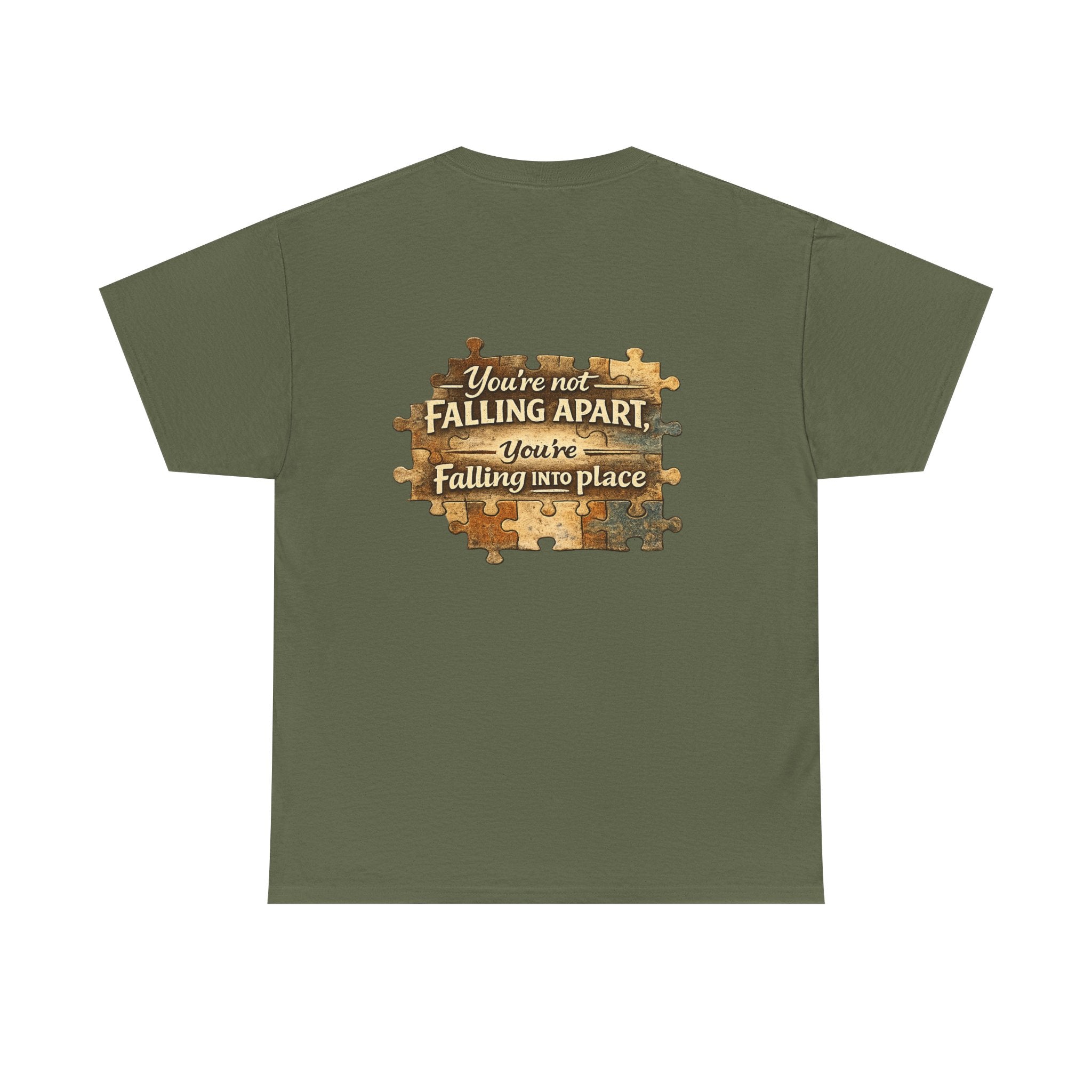 Puzzle Piece Inspirational T‑Shirt — "You're Not Falling Apart, You're Falling Into Place"