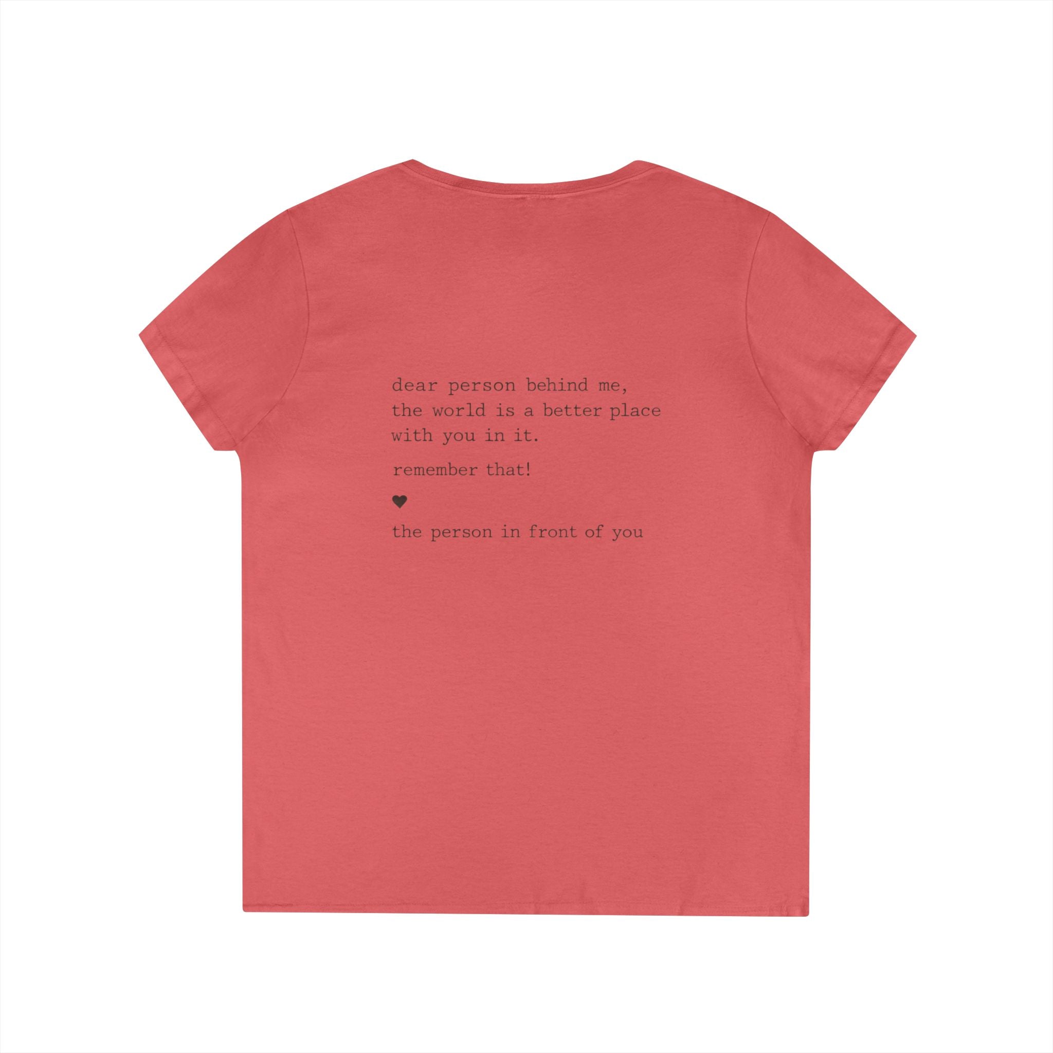 2/23 - You Matter V-Neck Tee — Inspirational Ladies' Message Shirt