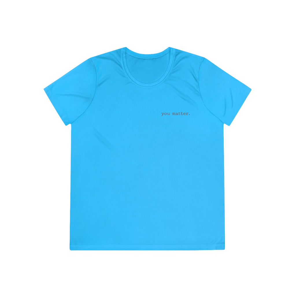 2/23 - Ladies Competitor Tee — "you matter." Minimalist Inspirational Women's T‑Shirt
