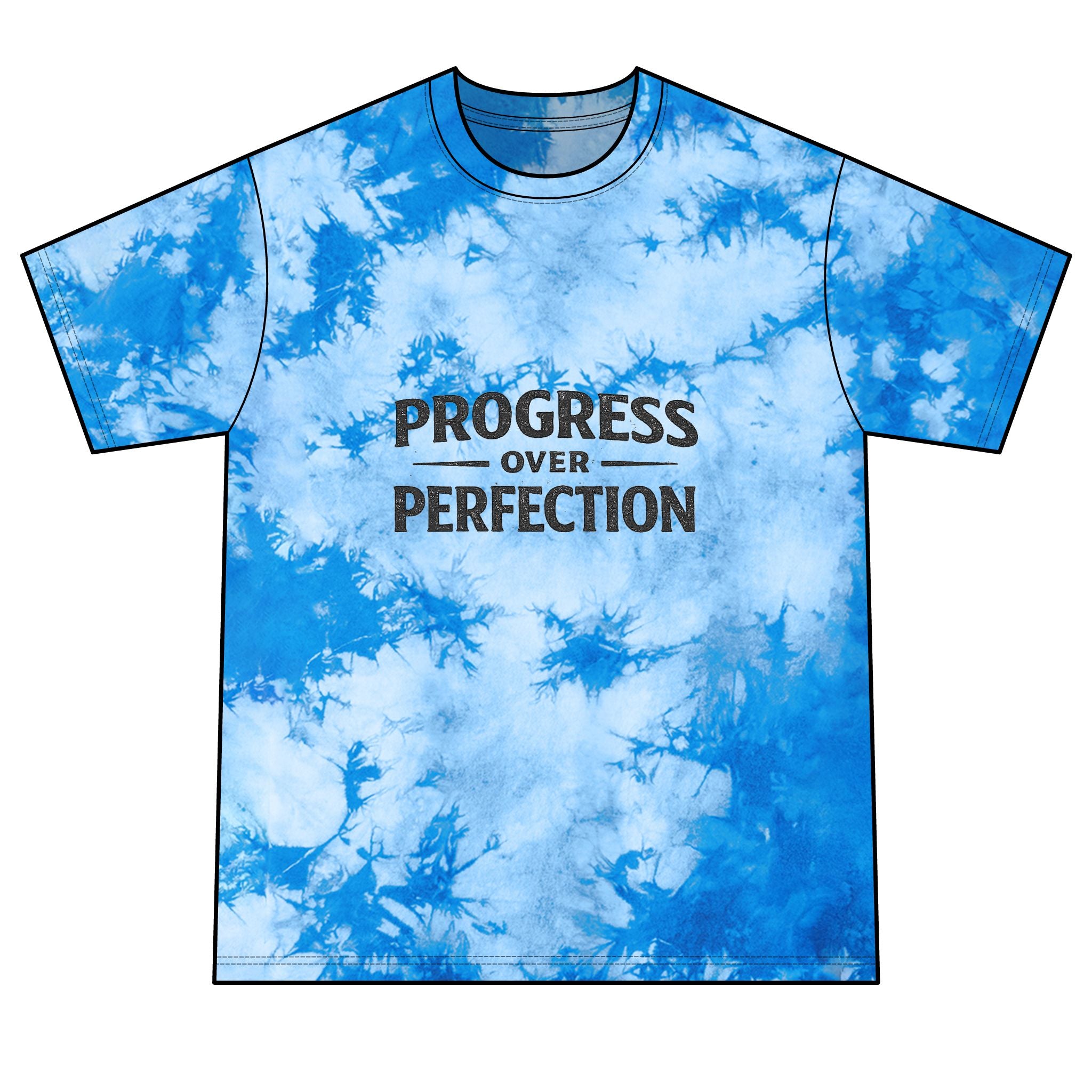 2/23 - Progress Over Perfection Tie-Dye Tee
