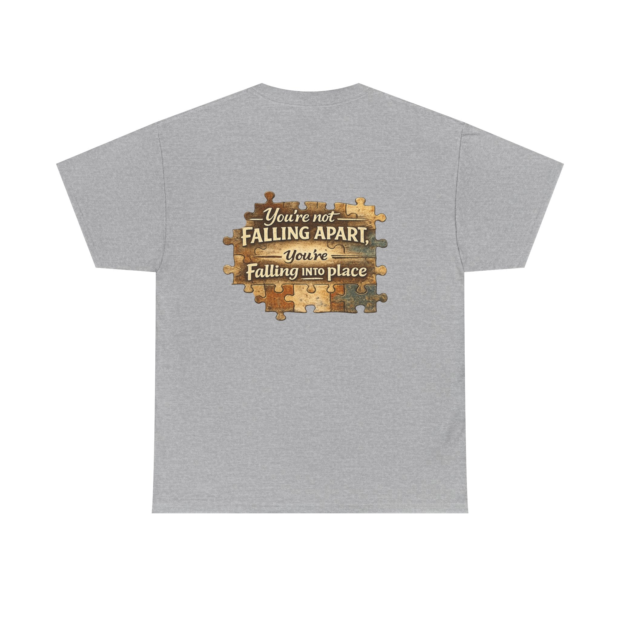 Puzzle Piece Inspirational T‑Shirt — "You're Not Falling Apart, You're Falling Into Place"