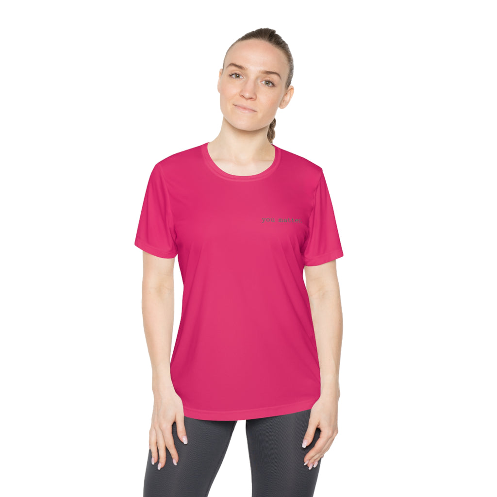 2/23 - Ladies Competitor Tee — "you matter." Minimalist Inspirational Women's T‑Shirt