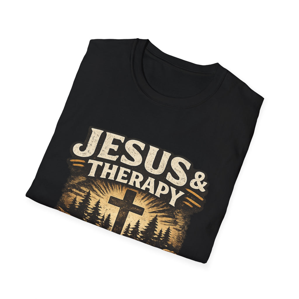 Jesus & Therapy T-Shirt — Renew Your Mind Christian Faith Tee