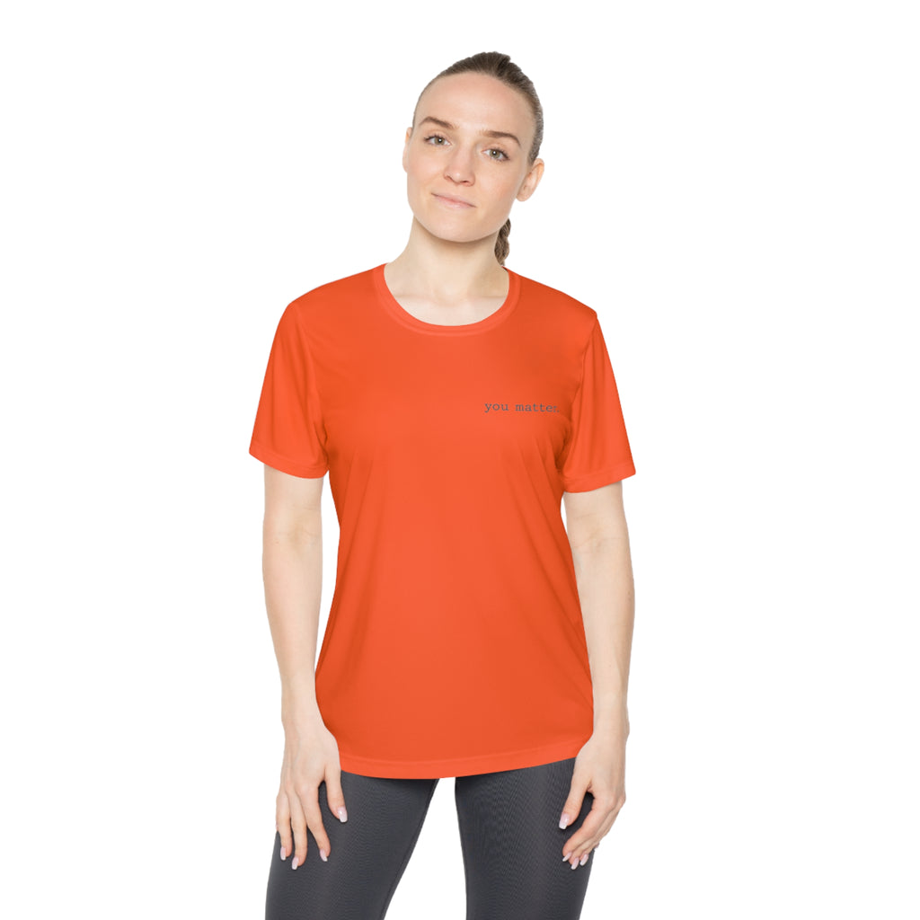2/23 - Ladies Competitor Tee — "you matter." Minimalist Inspirational Women's T‑Shirt