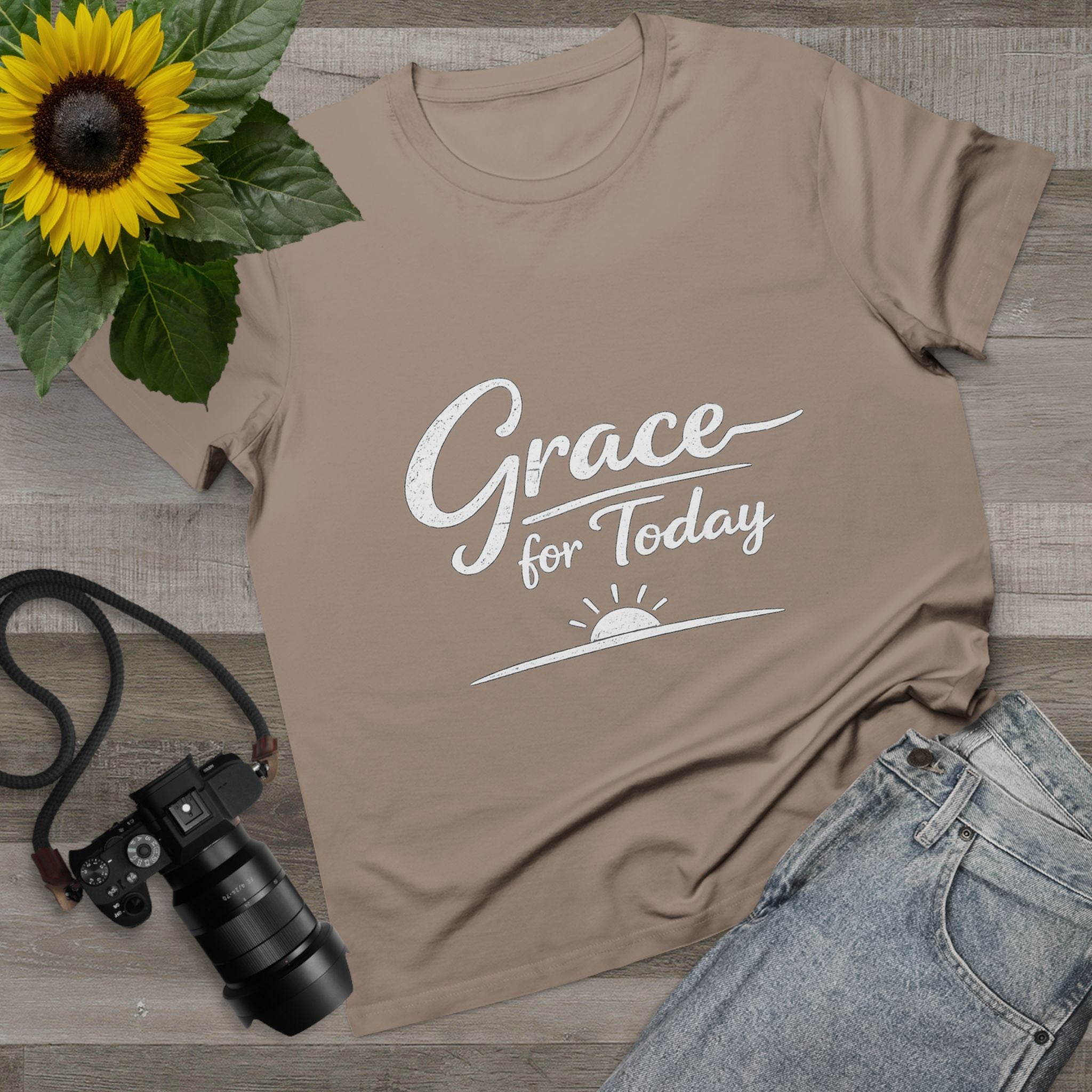 2/23 - Grace for Today Women’s Tee — Inspirational Morning Graphic Shirt