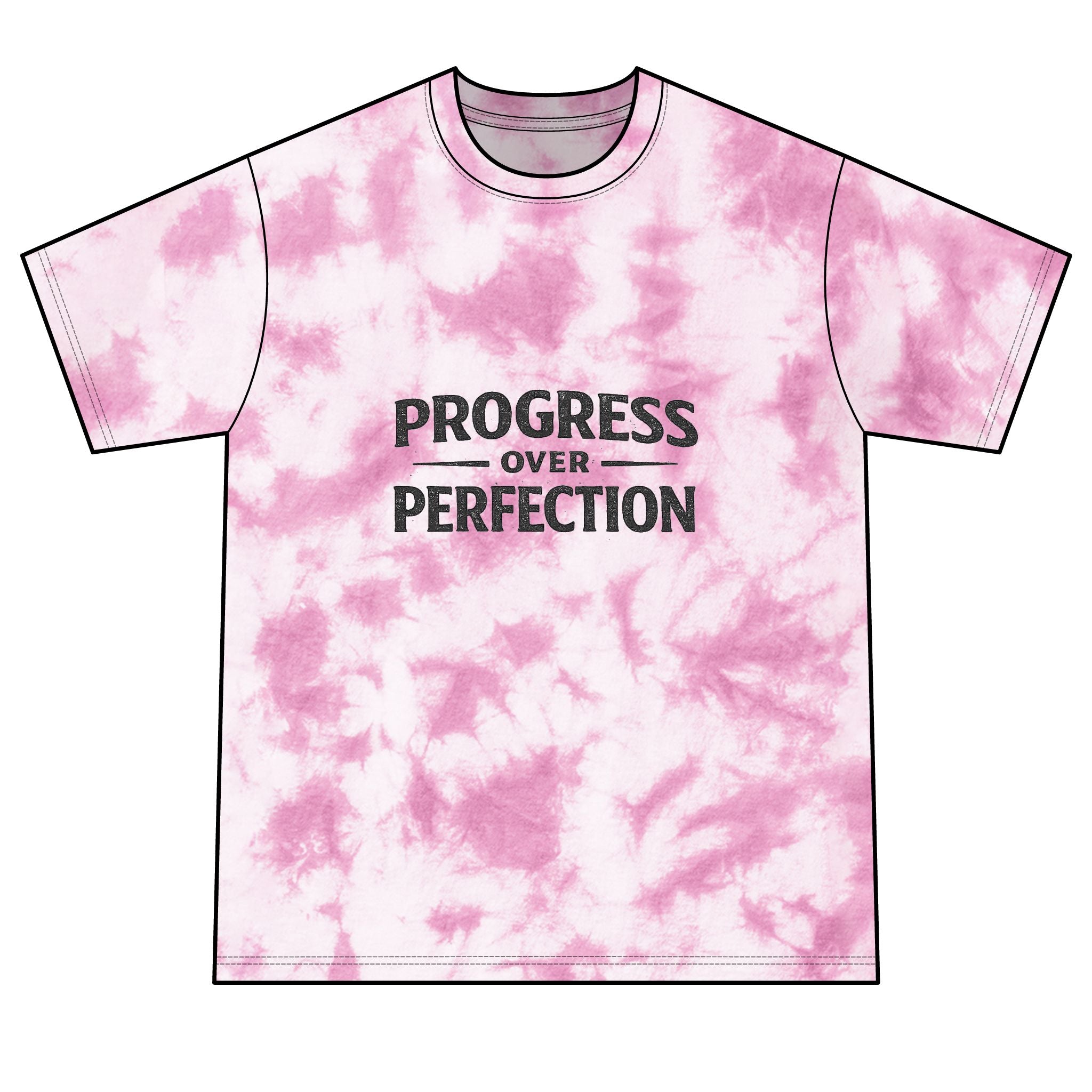 2/23 - Progress Over Perfection Tie-Dye Tee