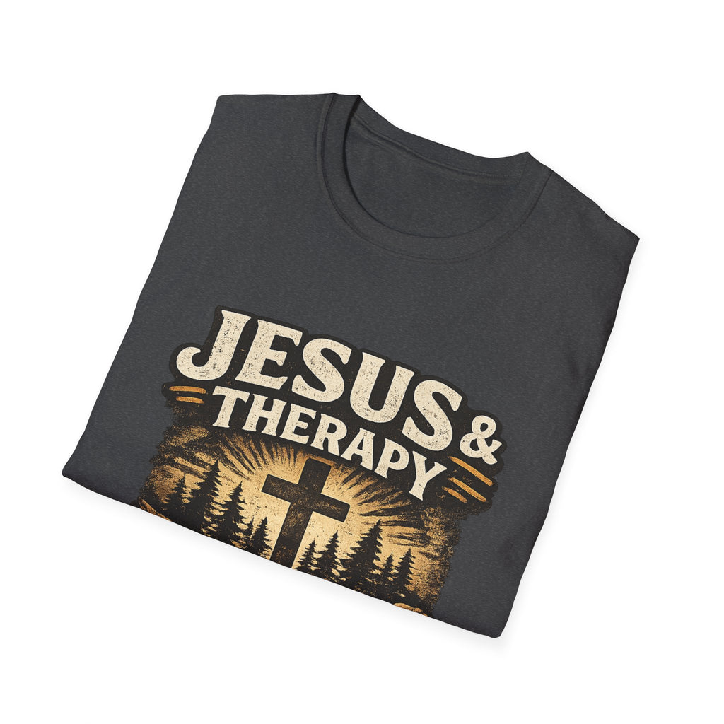 Jesus & Therapy T-Shirt — Renew Your Mind Christian Faith Tee