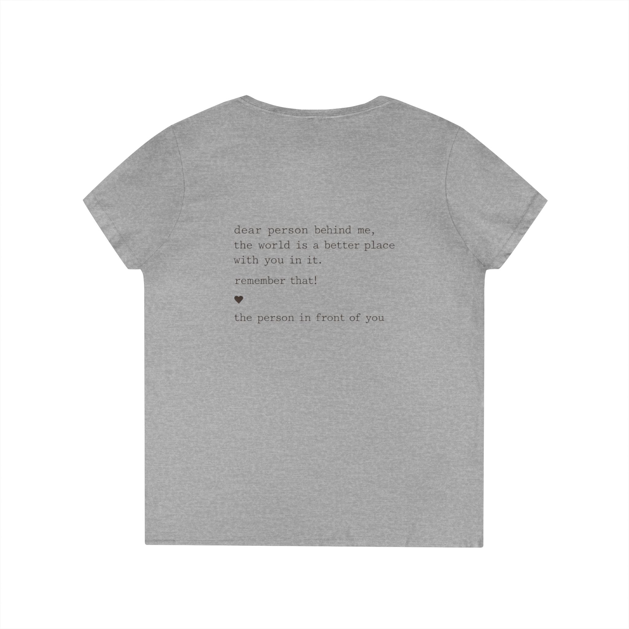 2/23 - You Matter V-Neck Tee — Inspirational Ladies' Message Shirt