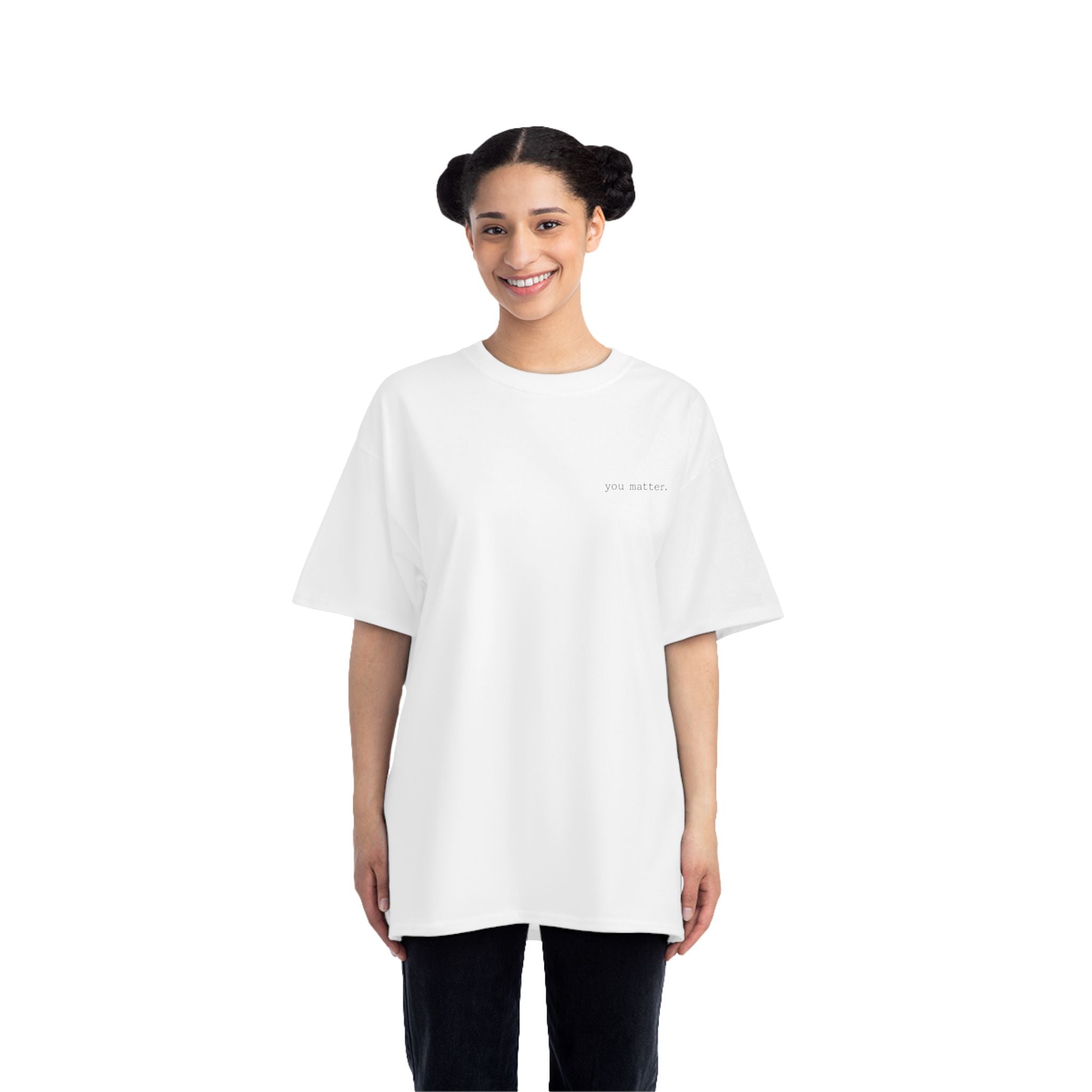 2/23 - Minimalist Quote T-Shirt — 'If the person behind me...' Casual Graphic Tee