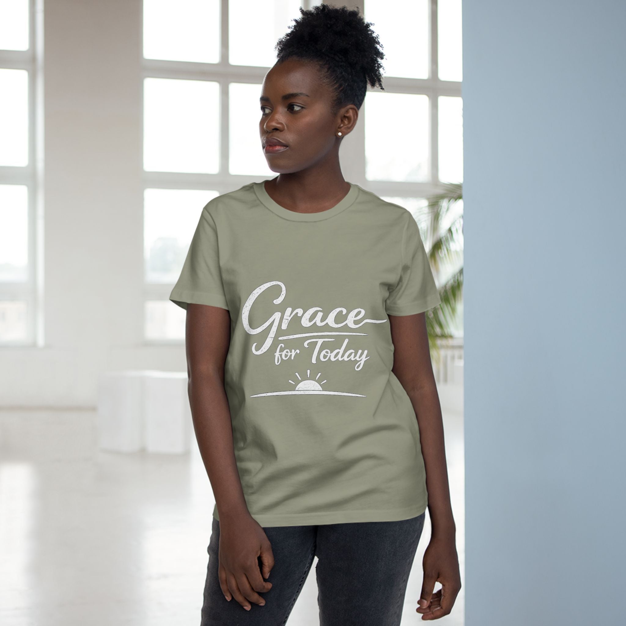 2/23 - Grace for Today Women’s Tee — Inspirational Morning Graphic Shirt