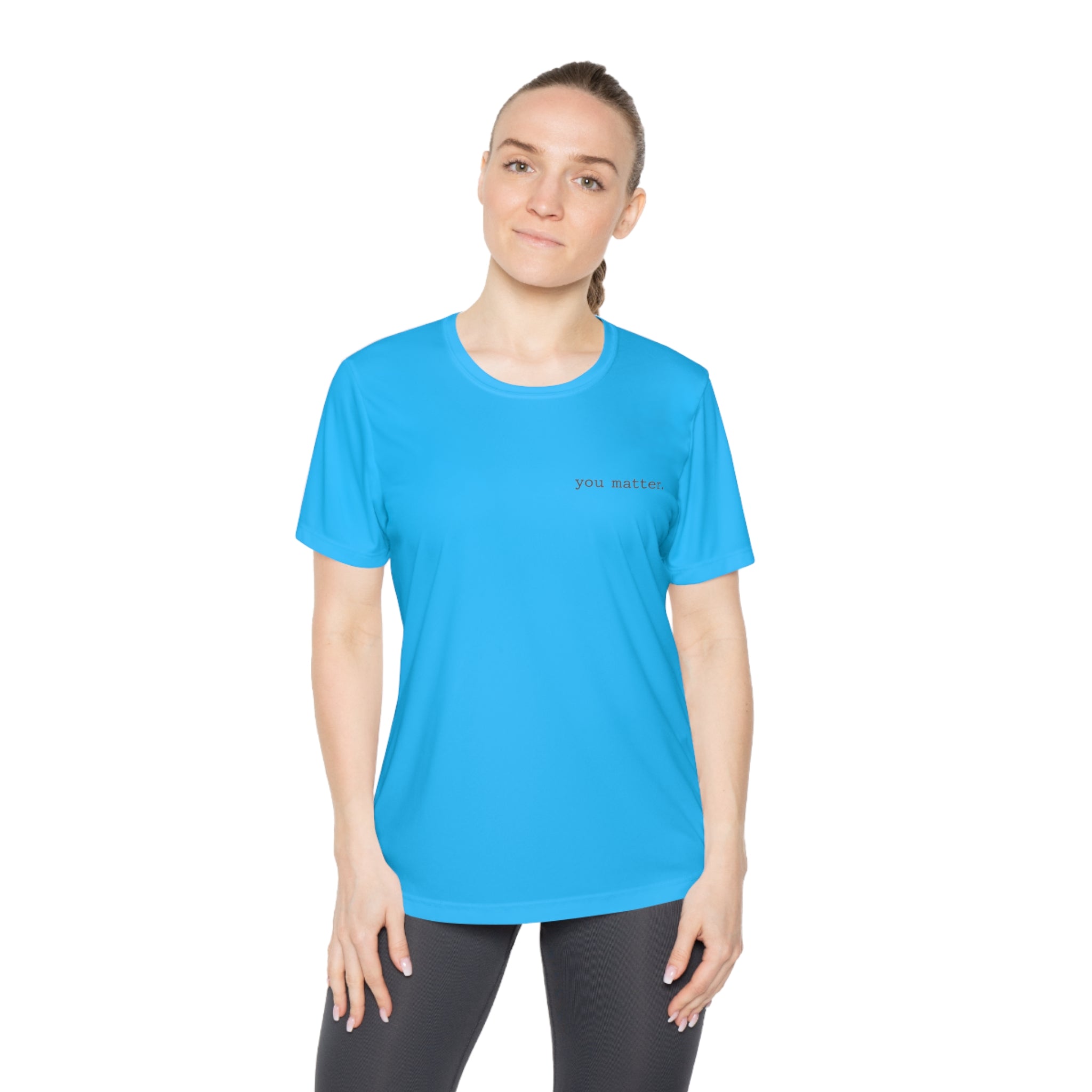 2/23 - Ladies Competitor Tee — "you matter." Minimalist Inspirational Women's T‑Shirt